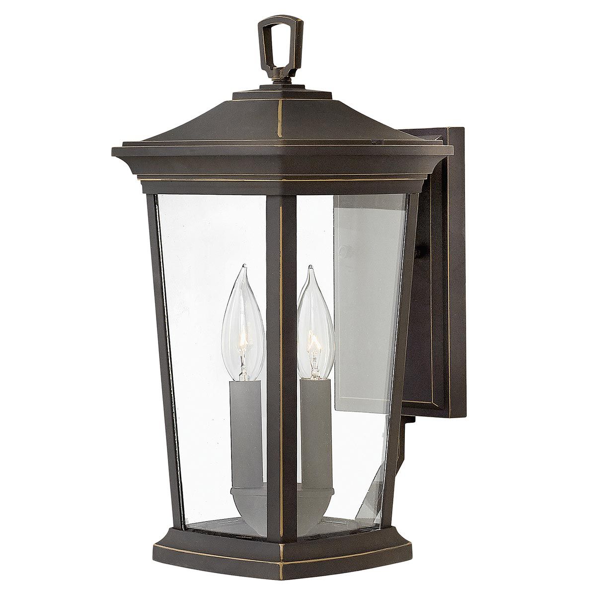 Bromley Wandlaterne, 2 Lichter, mittelgroß, mit Öl eingerieben, Bronze - Elsteadlighting - HK - BROMLEY2 - M