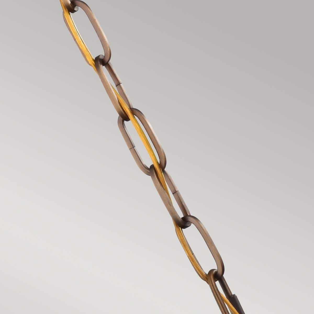 Cadence 1-flammige Mini-Pendelleuchte - Dunkles Antikmessing/Mattschwarz - Elsteadlighting - leuchtengrosshandel24