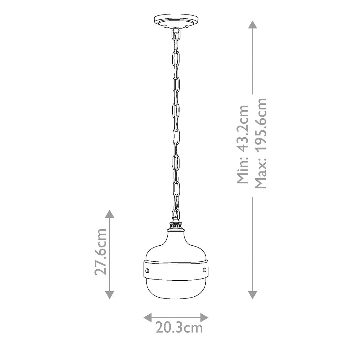Cadence 1-flammige Mini-Pendelleuchte - Dunkles Antikmessing/Mattschwarz - Elsteadlighting - leuchtengrosshandel24