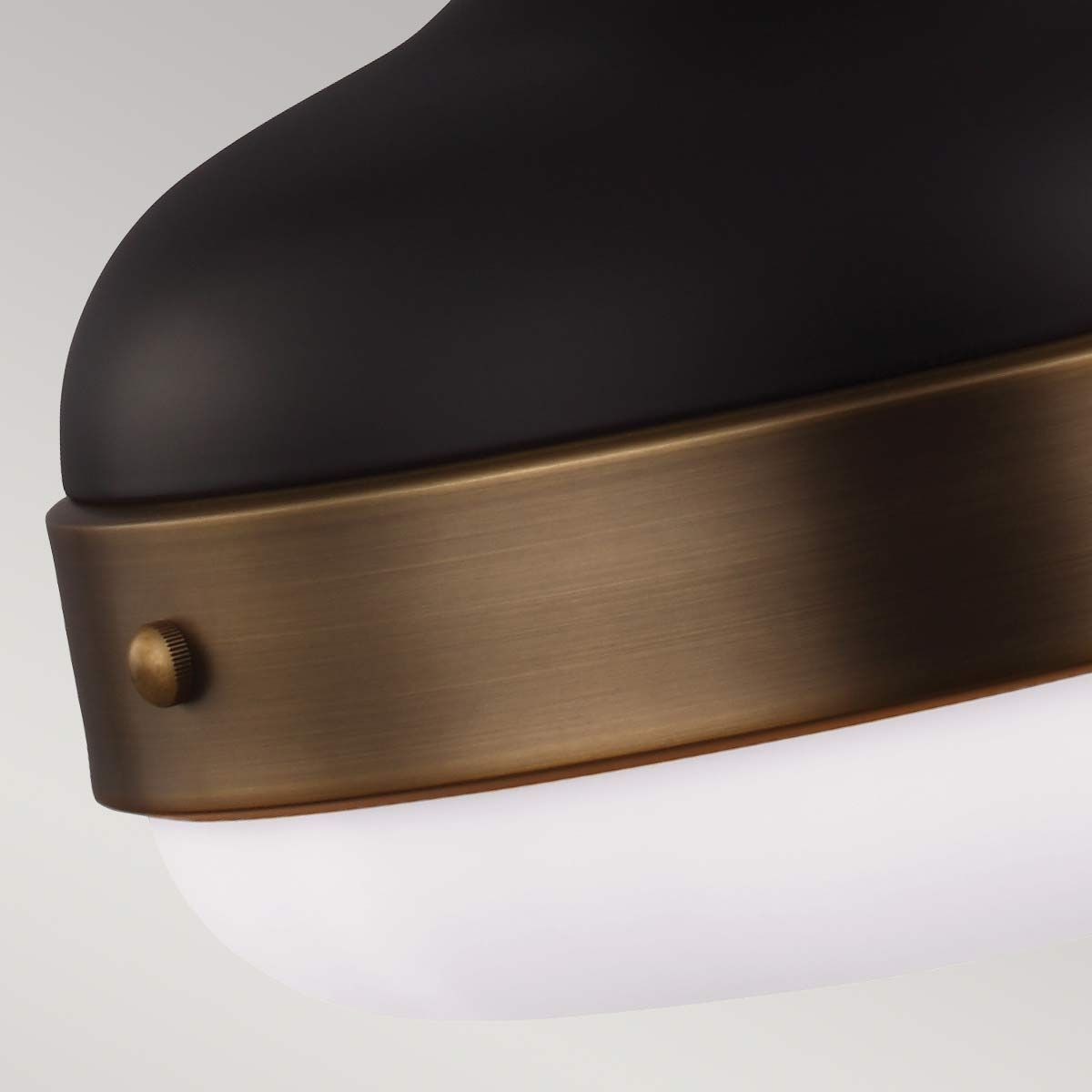 Cadence Pendelleuchte mit 2 Lichtern, dunkles Antikmessing/Mattschwarz - Elsteadlighting - leuchtengrosshandel24