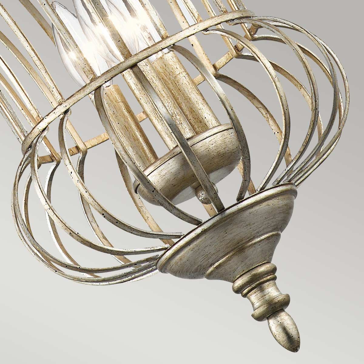 Calla 3-flammige Pendelleuchte - Sterling-Gold - Elsteadlighting - leuchtengrosshandel24