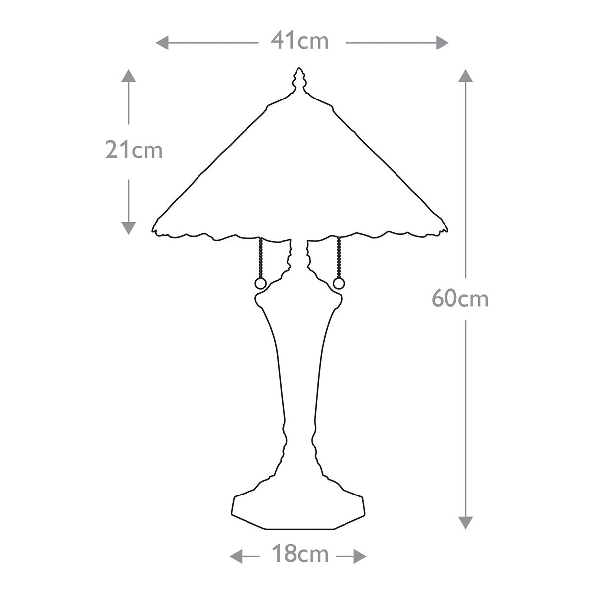 Cambridge 2-flammige Tischlampe - Vintage Bronze - Elsteadlighting - leuchtengrosshandel24
