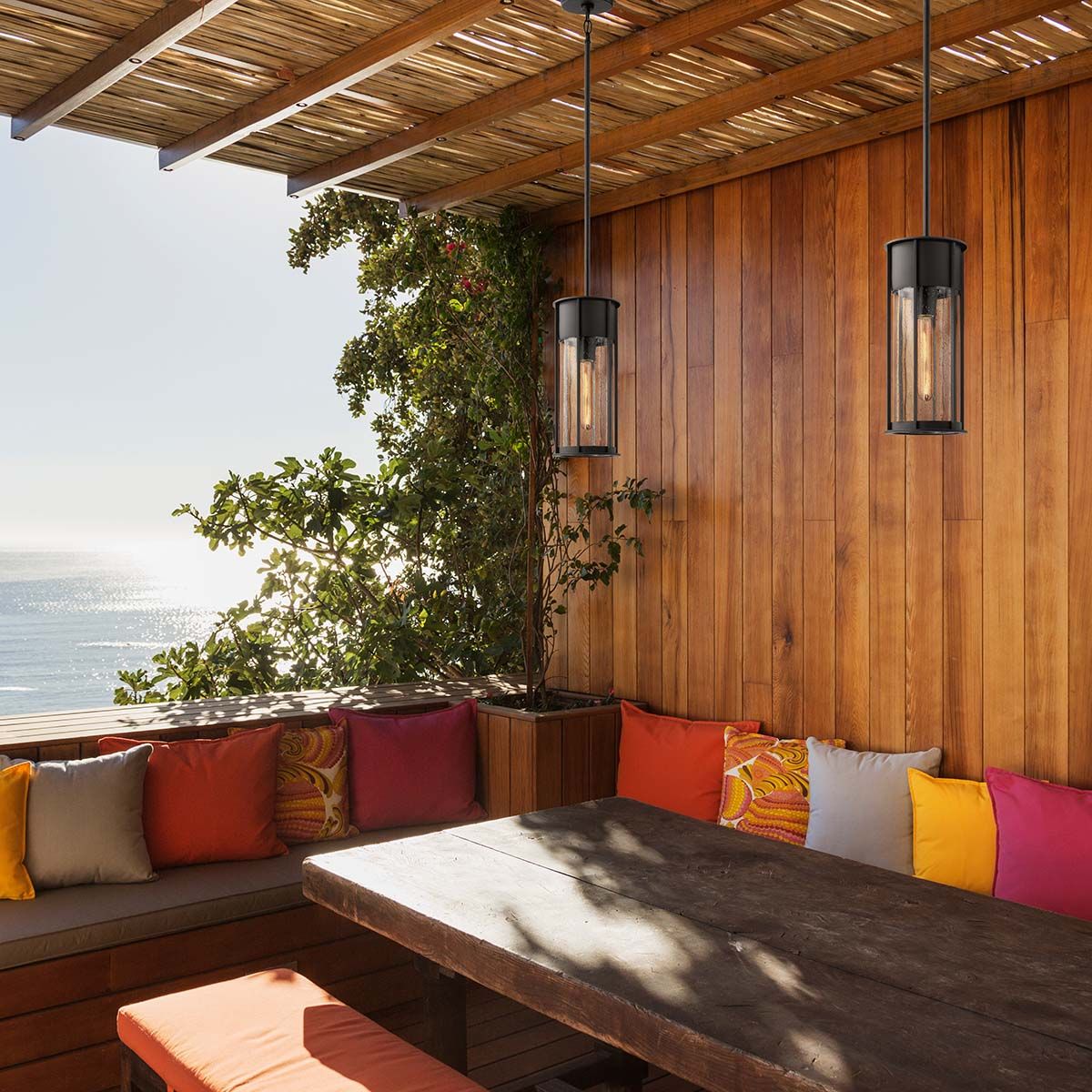 Camillo 1lt Outdoor - Pendelleuchte - Strukturiertes Schwarz - Elsteadlighting - KL - CAMILLO - P - TBK