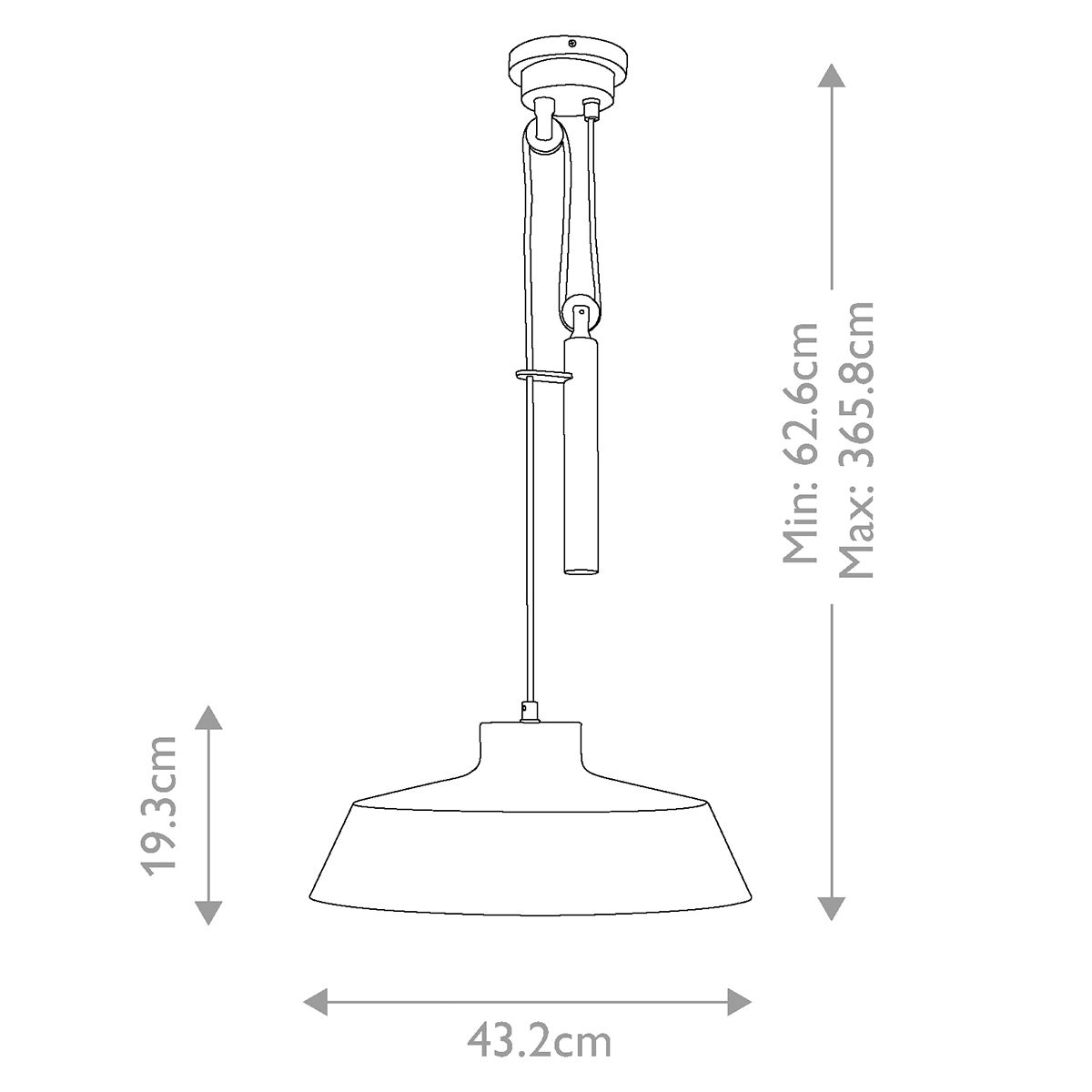 Candor 1-flammige Pendelleuchte - Mattweiß und Messing - Elsteadlighting - leuchtengrosshandel24
