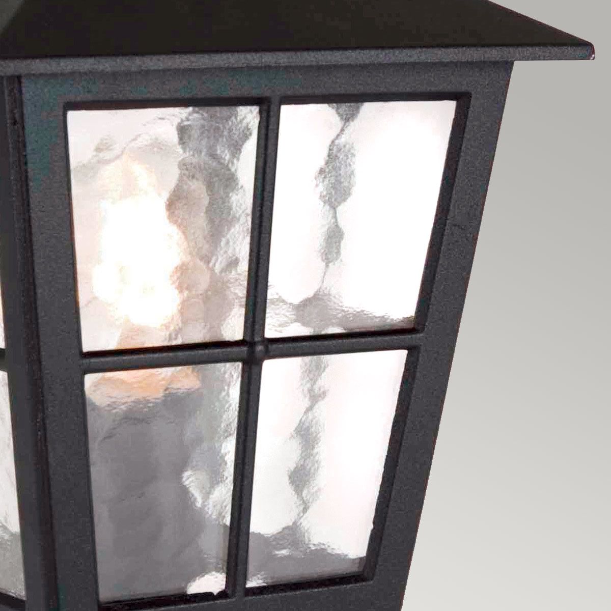 Canterbury 1 - flammige Sockellaterne - Schwarz - Elsteadlighting - BL50M - BLACK