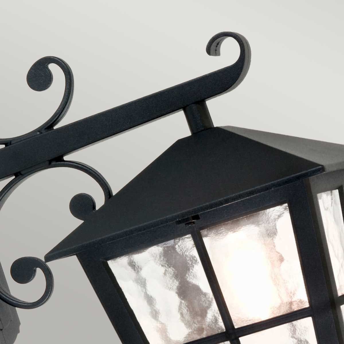 Canterbury 1 - flammige Wandlaterne - Schwarz - Elsteadlighting - BL52M - BLACK