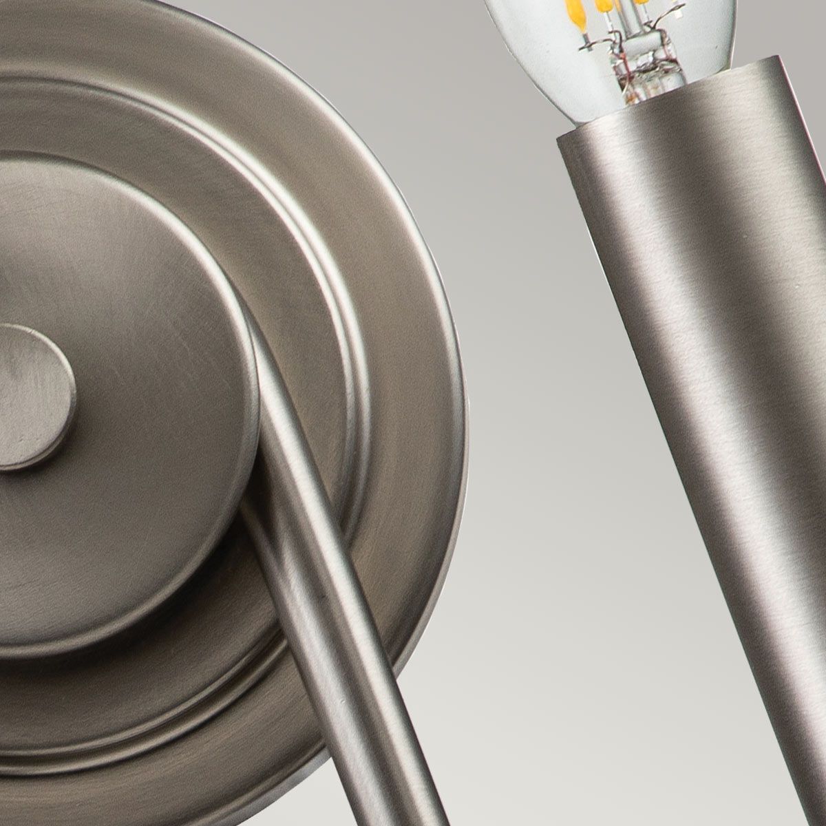 Capitol Hill 2-flammige Wandleuchte - Gebürstetes Nickel - Elsteadlighting - leuchtengrosshandel24