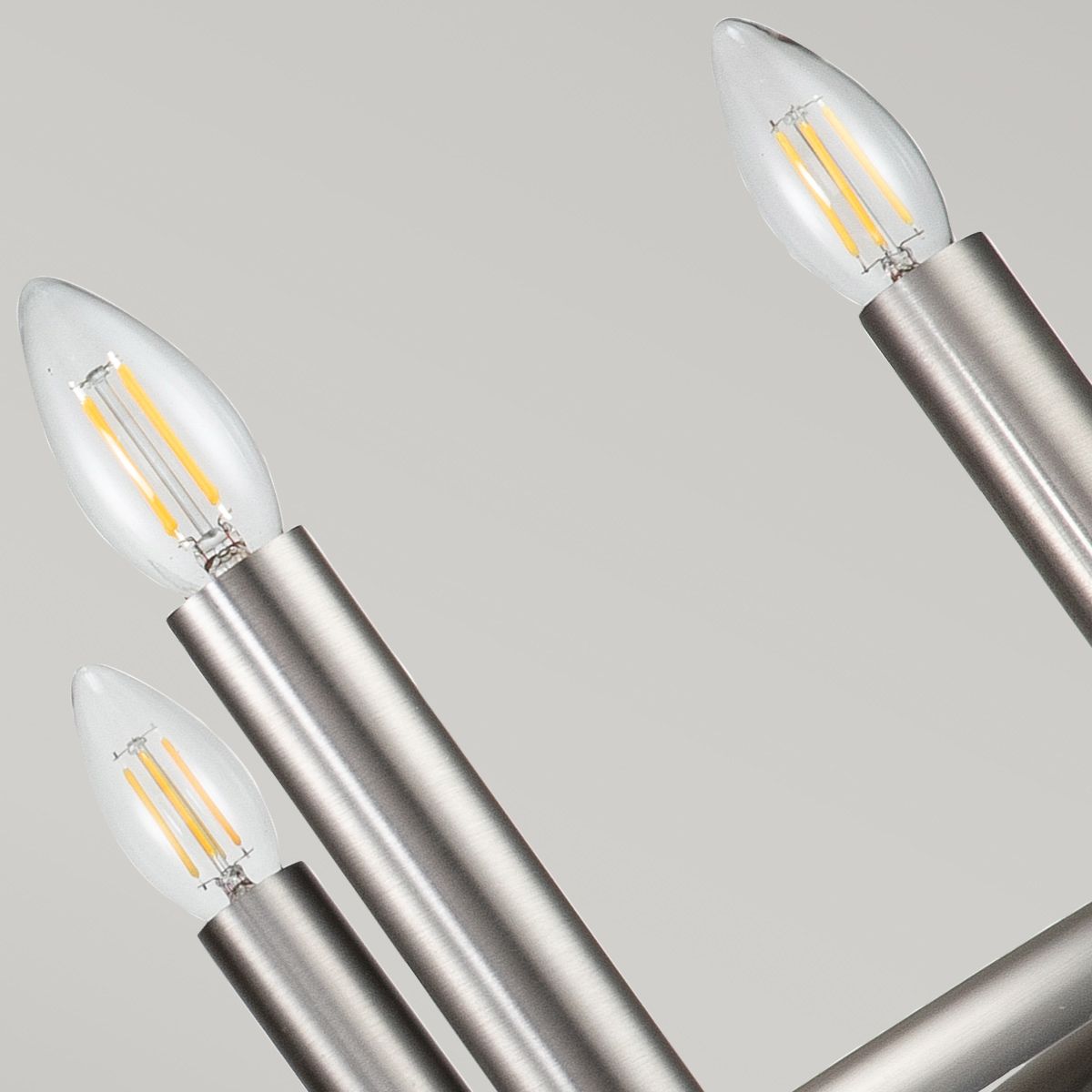 Capitol Hill Kronleuchter mit 6 Lichtern, gebürstetes Nickel - Elsteadlighting - leuchtengrosshandel24