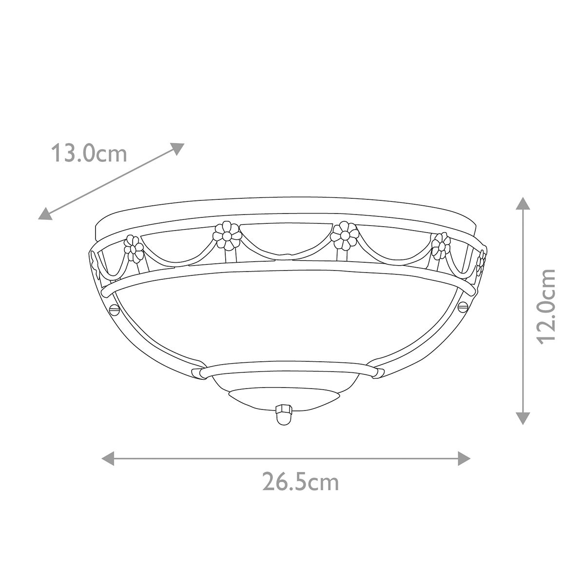 Carisbrooke 1-flammige Wandfluterlampe - Schwarz - Elsteadlighting - leuchtengrosshandel24