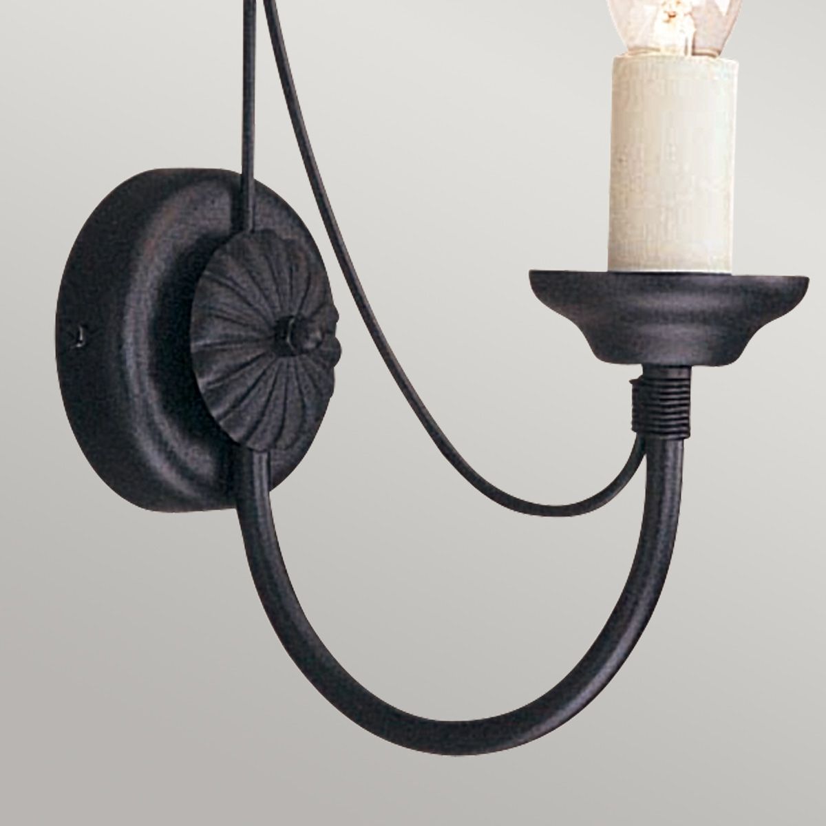Carisbrooke 1-flammige Wandleuchte - Schwarz - Elsteadlighting - leuchtengrosshandel24