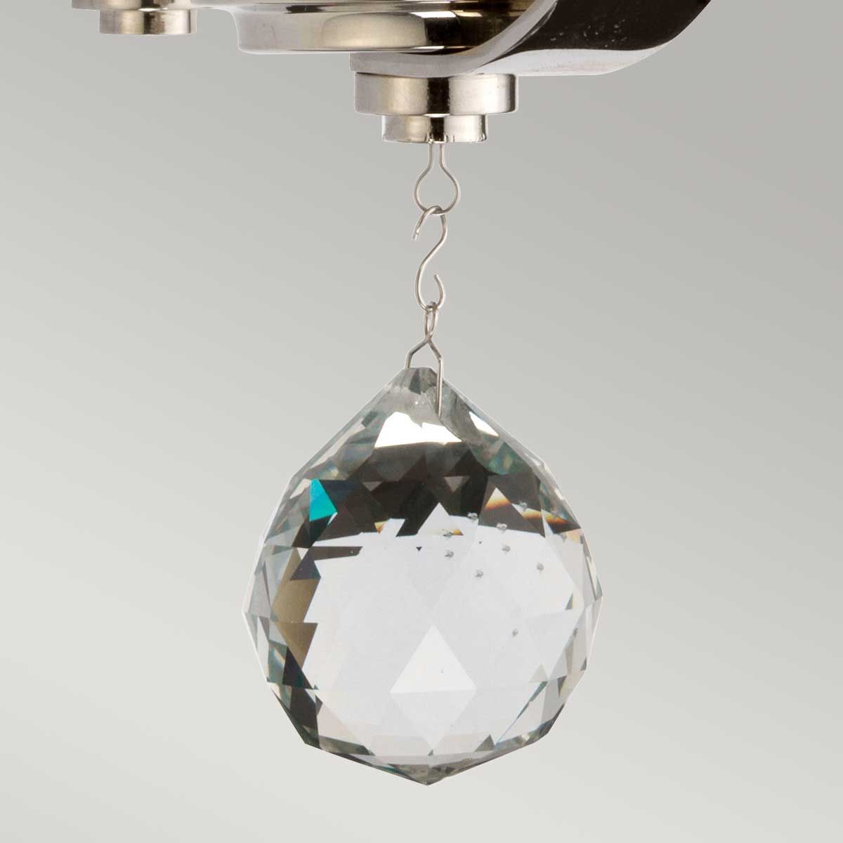 Cassie 1-flammige Wandleuchte - poliertes Nickel - Elsteadlighting - leuchtengrosshandel24