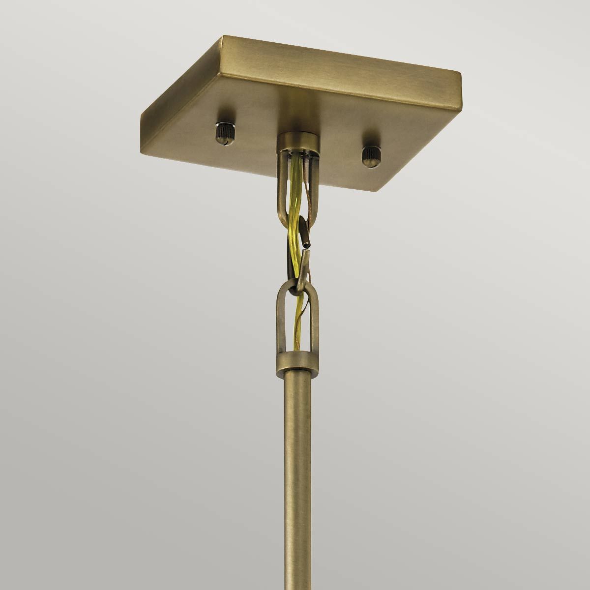 Cayden Kleine Pendelleuchte mit 4 Lichtern - Natürliches Messing - Elsteadlighting - leuchtengrosshandel24