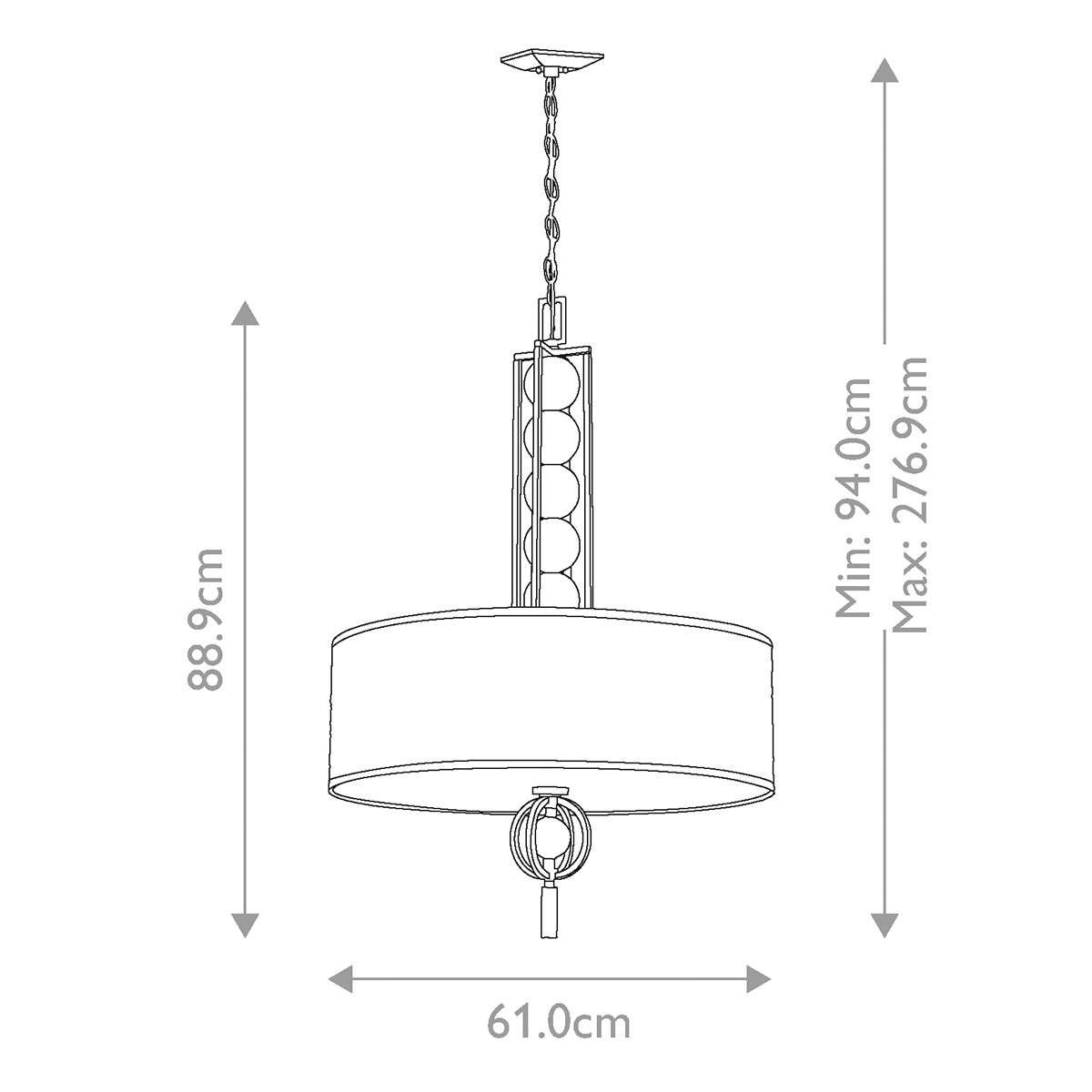 Celestial 3-flammige Pendelleuchte - Cambridge Bronze - Elsteadlighting - leuchtengrosshandel24