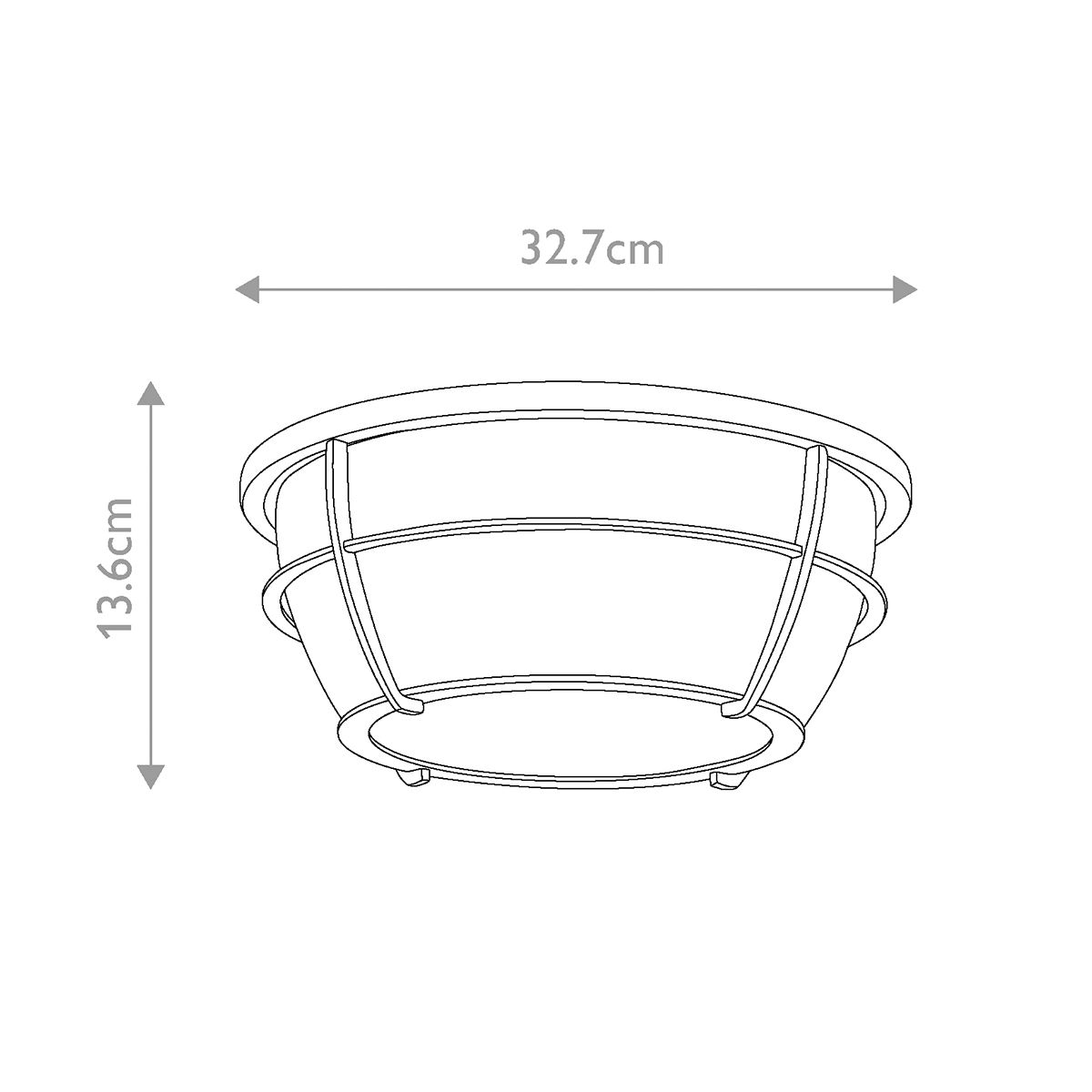 Chance 2 Deckenleuchte - Messing natur lackiert - Elsteadlighting - leuchtengrosshandel24