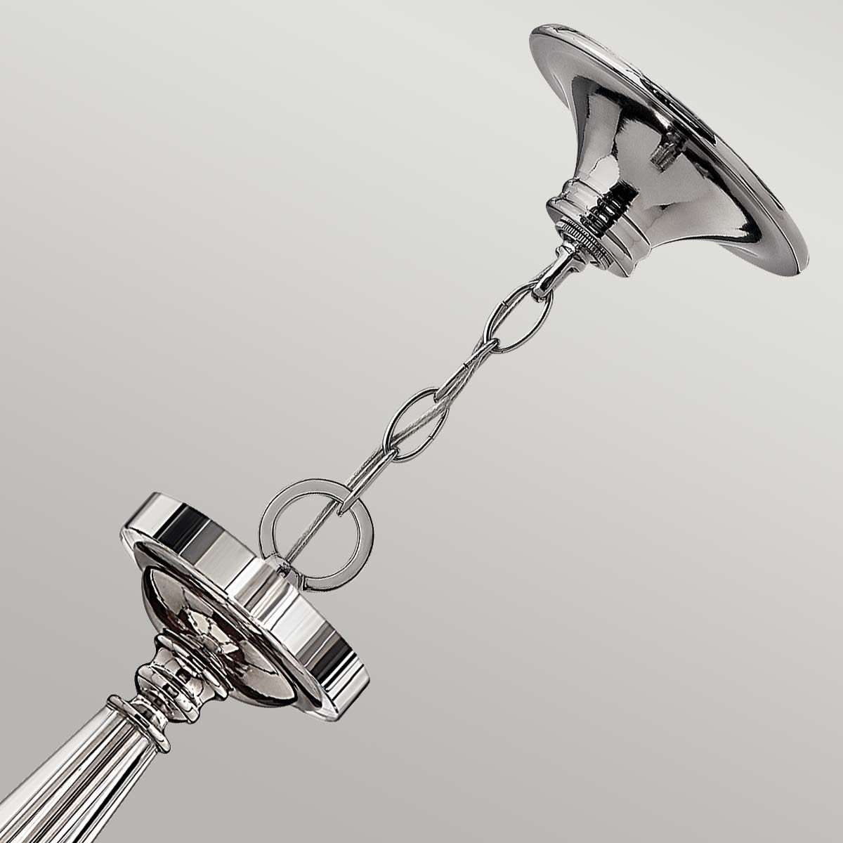 Chandon 6-flammiger Kronleuchter - Sterling - Elsteadlighting - leuchtengrosshandel24