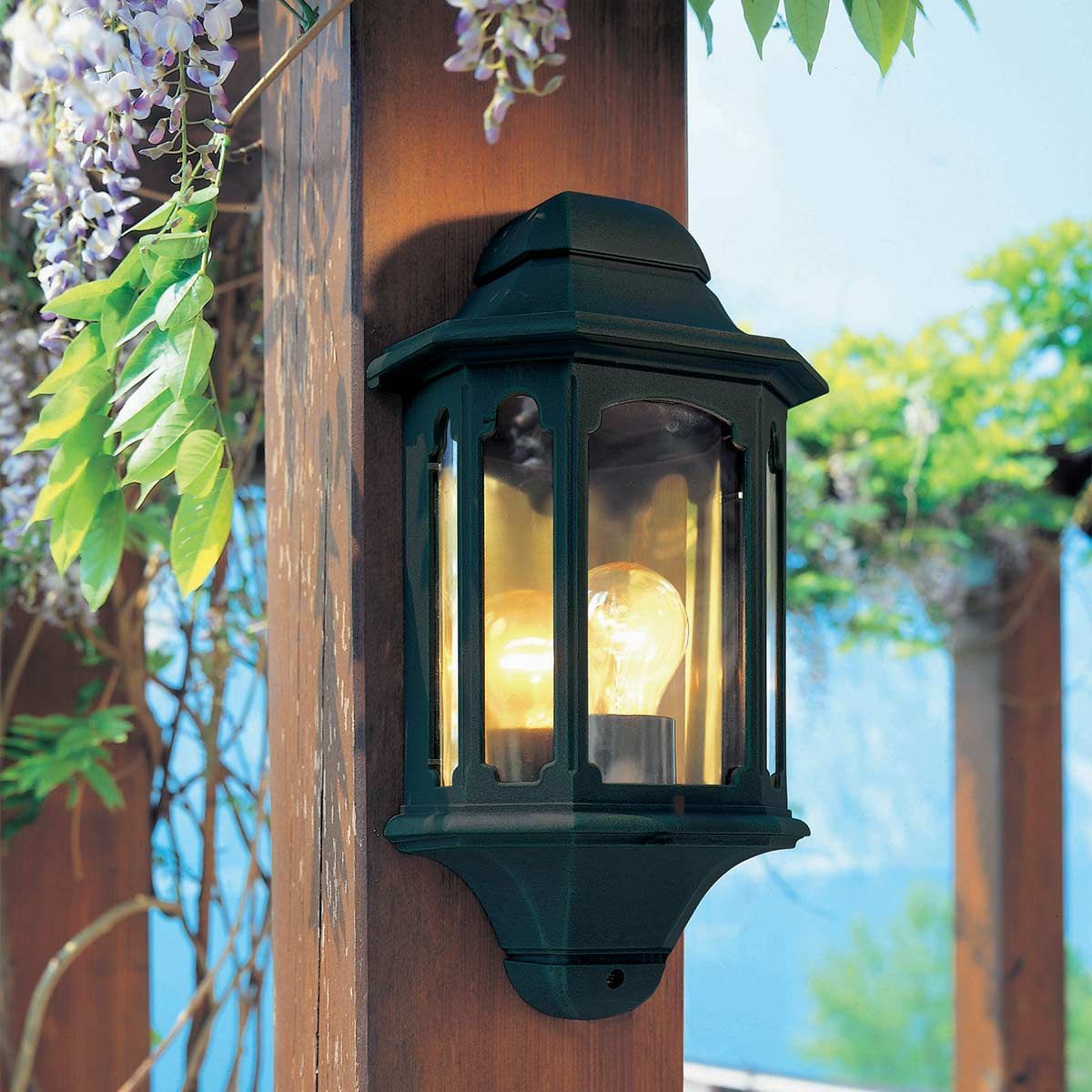 Chapel 1 - flammige Halblaterne - Schwarz - Elsteadlighting - CP7 - BLACK