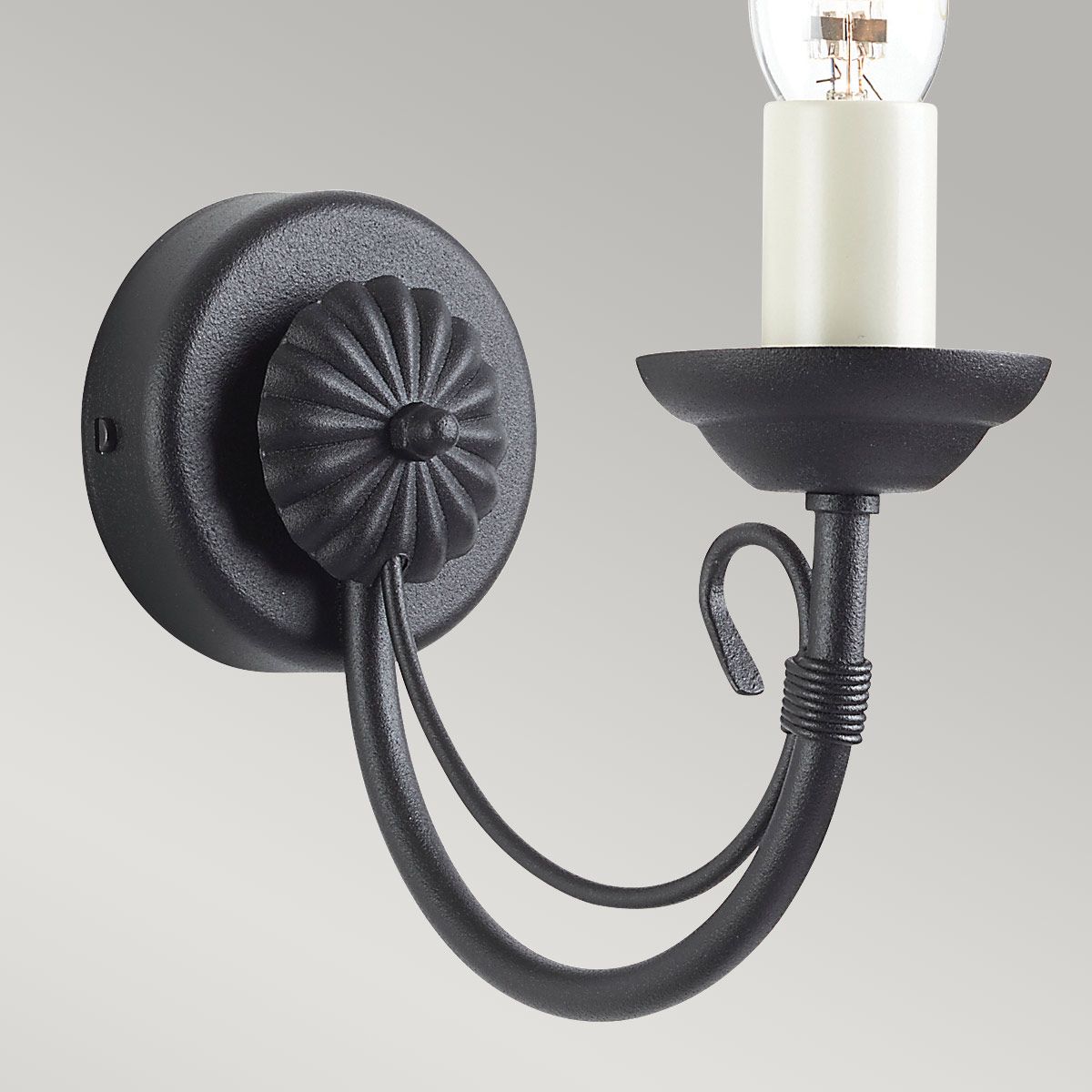 Chartwell 1-flammige Wandleuchte - Schwarz - Elsteadlighting - leuchtengrosshandel24