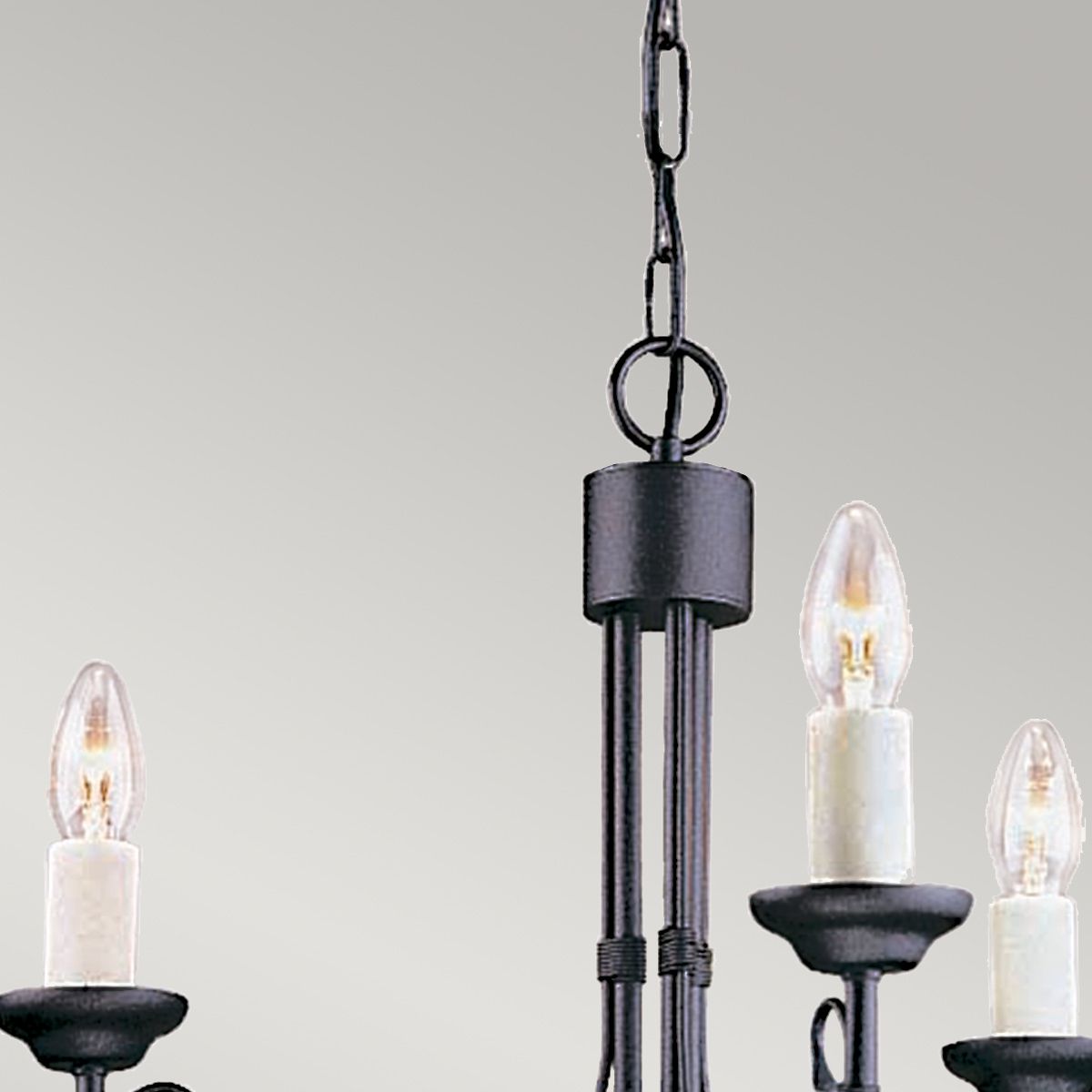 Chartwell Kronleuchter mit 3 Lichtern, Schwarz - Elsteadlighting - leuchtengrosshandel24