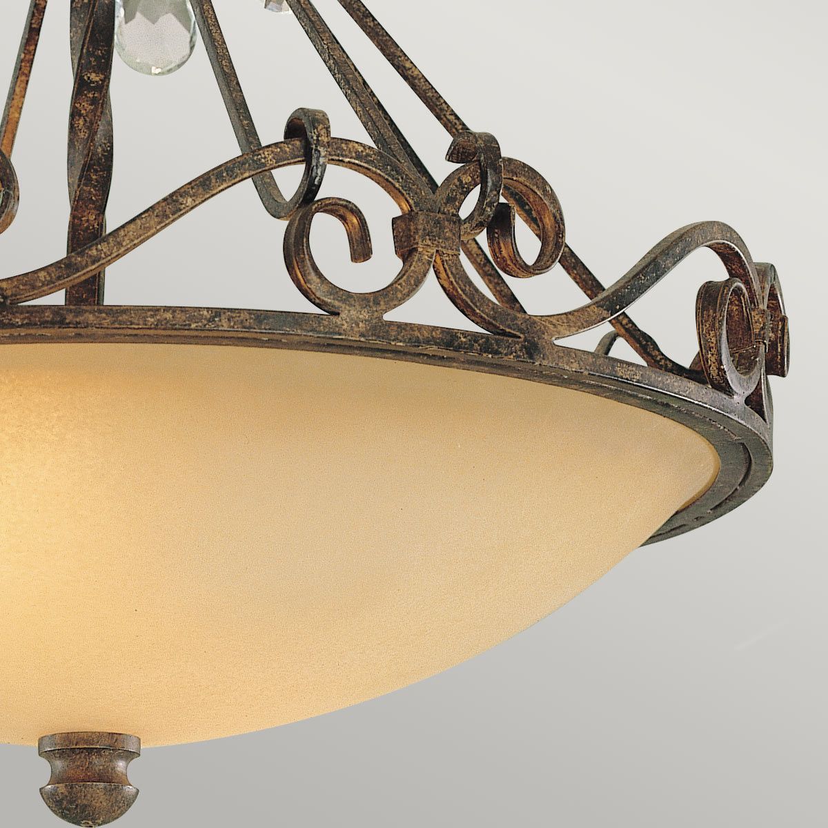 Chateau 2-flammige Deckenleuchte, Mokka-Bronze - Elsteadlighting - leuchtengrosshandel24
