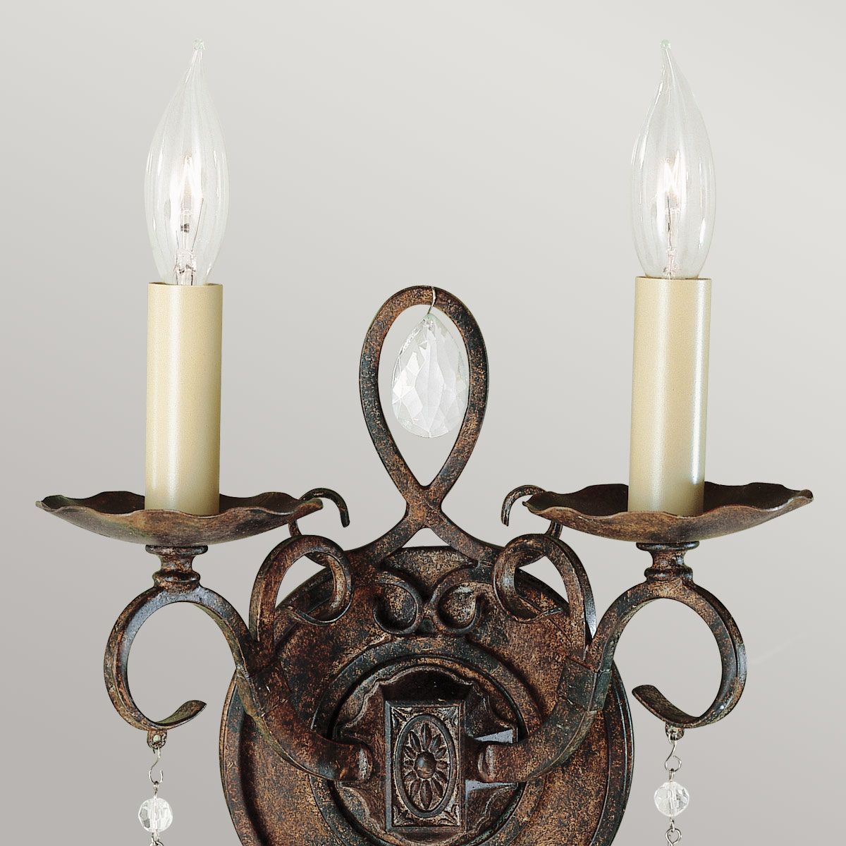 Chateau 2-flammige Wandleuchte - Mokkabronze - Elsteadlighting - leuchtengrosshandel24