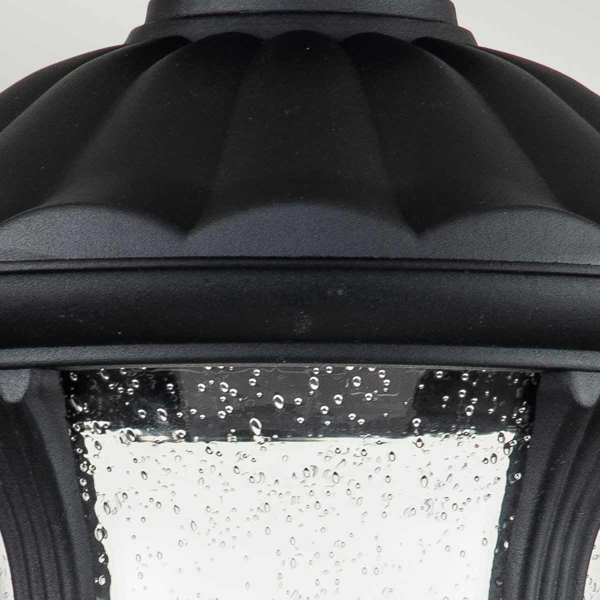 Chicago 1 - flammige kleine Sockellaterne - Strukturiertes Schwarz - Elsteadlighting - CC3 - S - BK