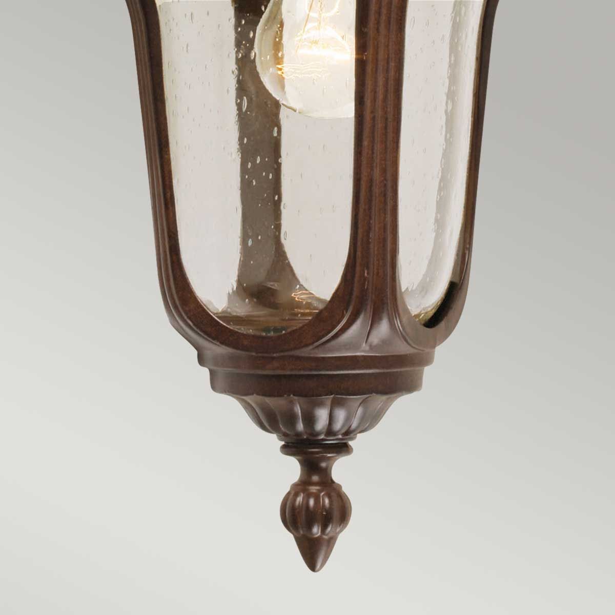 Chicago 1 - flammige kleine Wandlaterne, Rostbronze - Patina - Elsteadlighting - CC2 - S