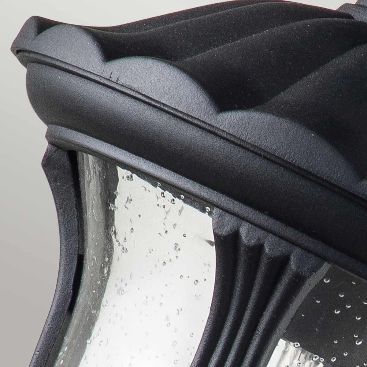 Chicago 1 - flammige kleine Wandlaterne - Strukturiertes Schwarz - Elsteadlighting - CC2 - S - BK