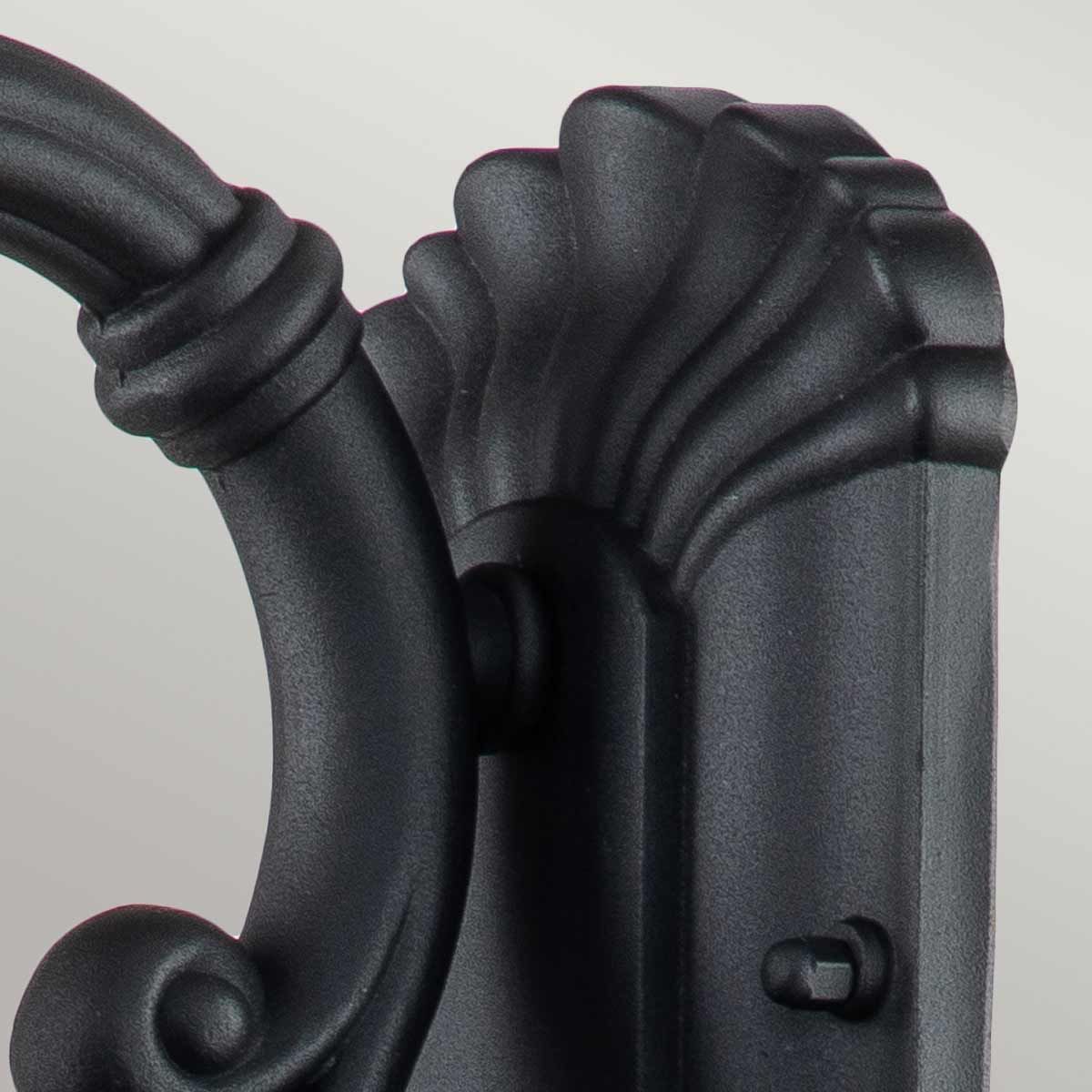 Chicago 1 - flammige kleine Wandlaterne - Strukturiertes Schwarz - Elsteadlighting - CC2 - S - BK