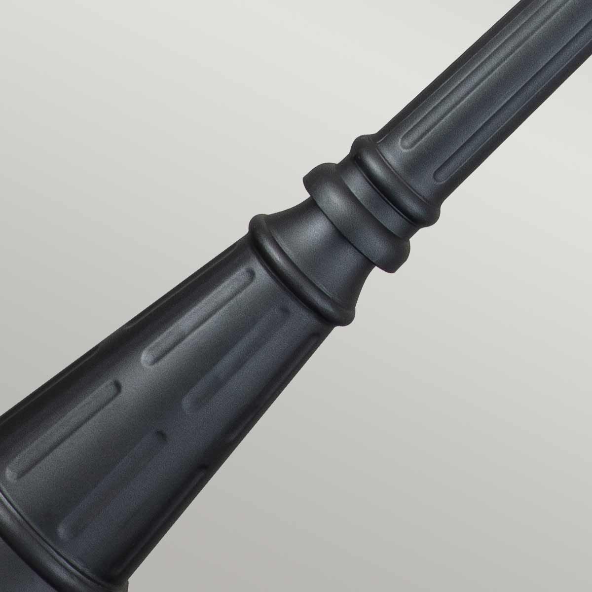 Chicago 1 - flammige Laterne mit Einzelkopf, Strukturschwarz - Elsteadlighting - CC5 - M - BK