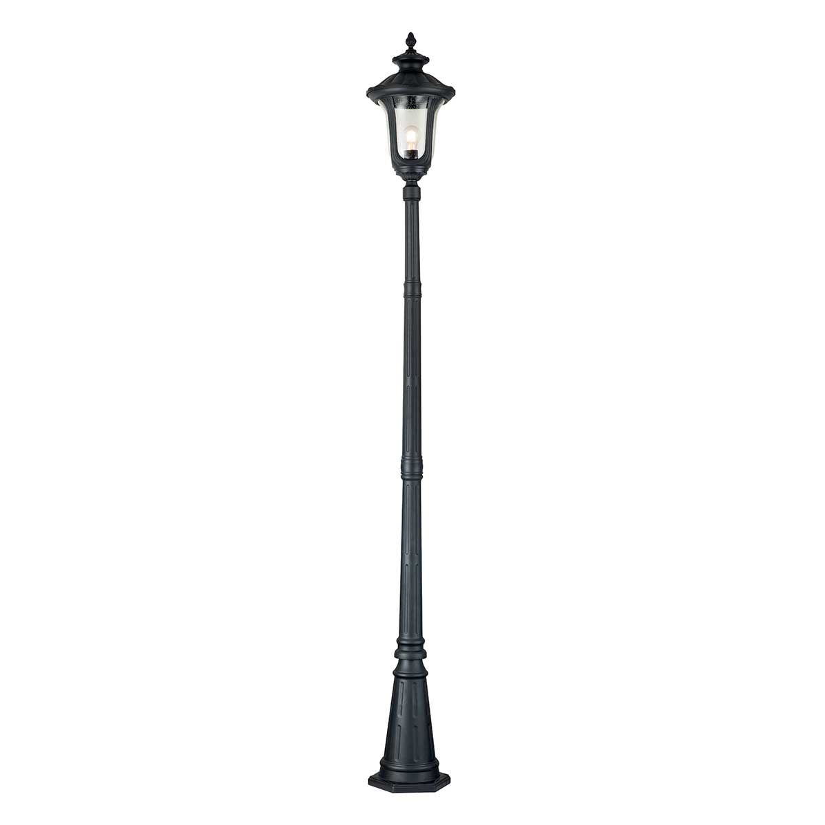Chicago 1 - flammige Laterne mit Einzelkopf, Strukturschwarz - Elsteadlighting - CC5 - M - BK
