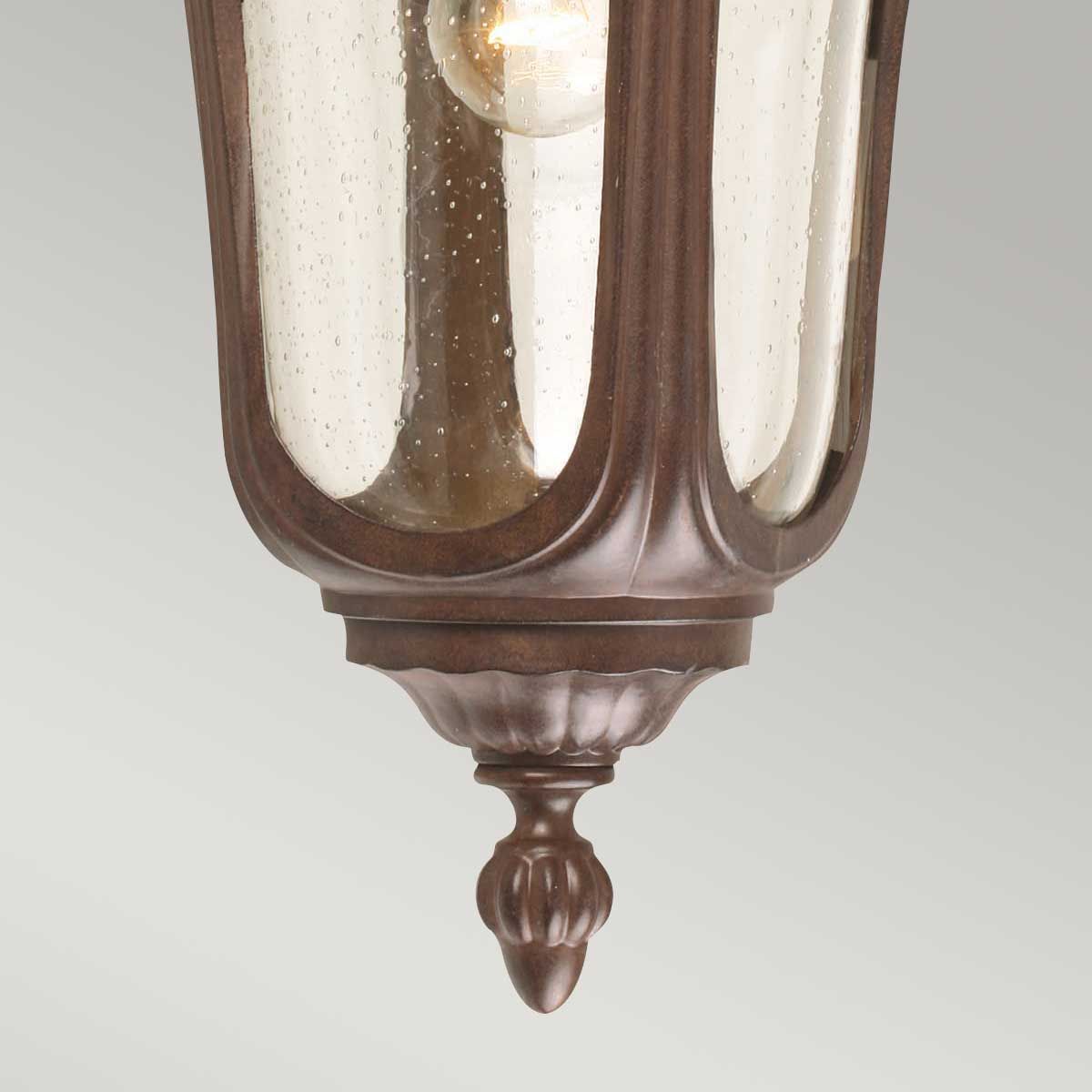 Chicago 1 - flammige mittelgroße Wandlaterne - Rostbronze - Patina - Elsteadlighting - CC2 - M