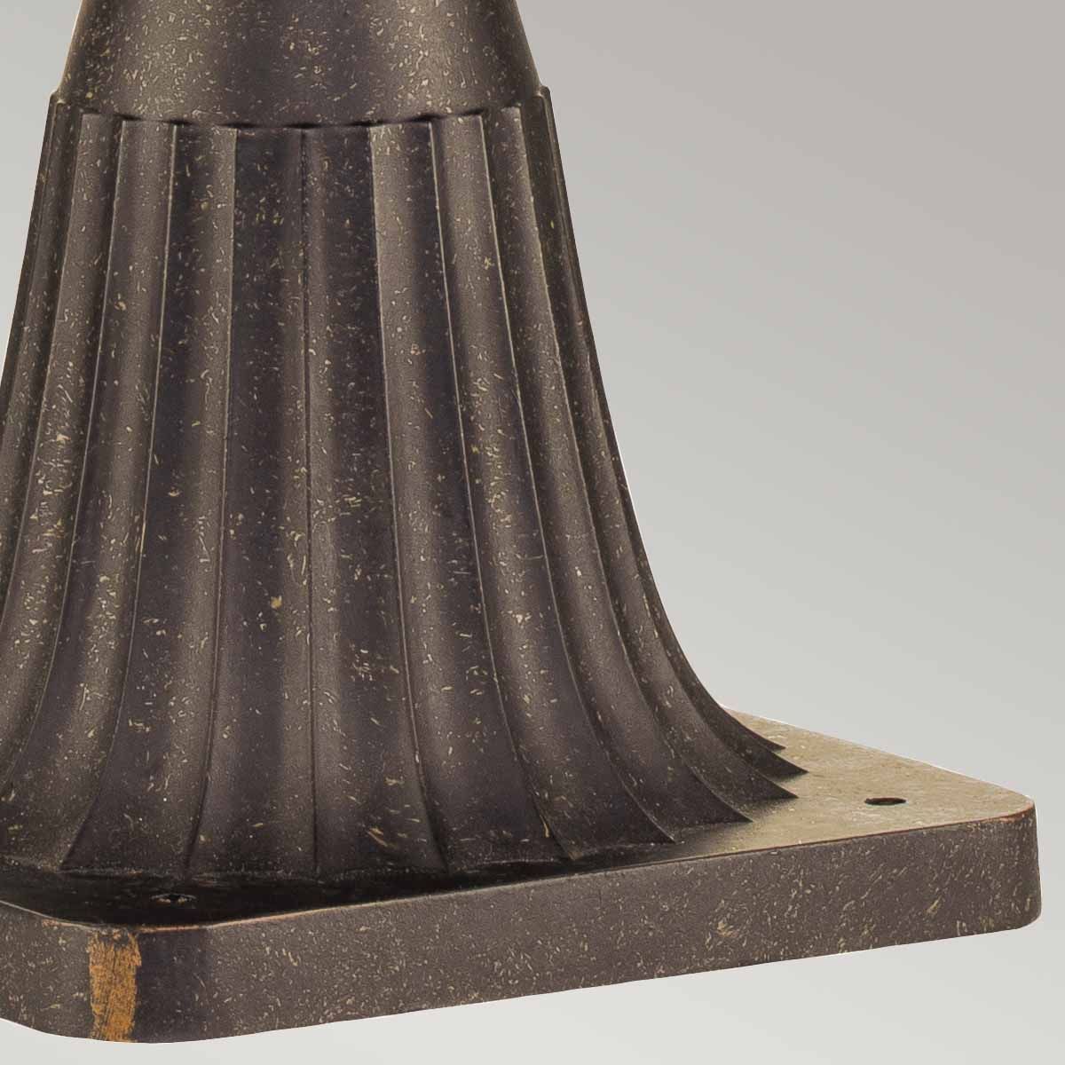 Cleveland - Kleine 1 - flammige Sockellaterne - Verwitterte Bronze - Elsteadlighting - CL3 - S