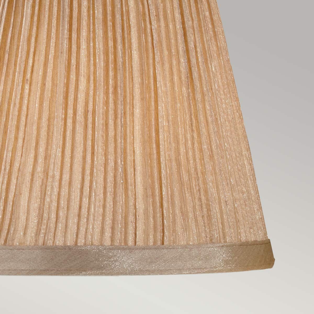 Clip Shades Kerzenschirm aus Chiffon mit Pilzfalten, goldfarben - Elsteadlighting - leuchtengrosshandel24