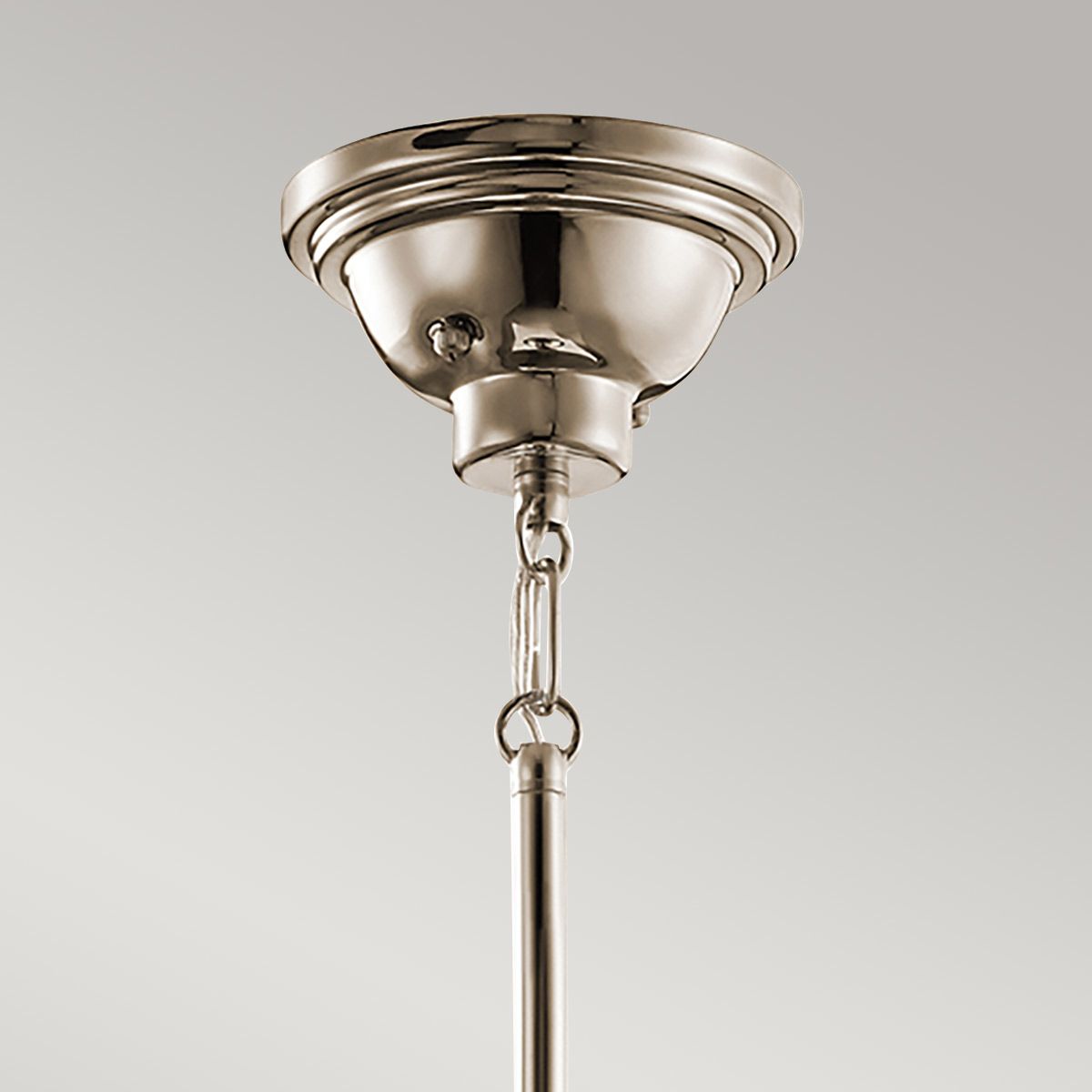 Cobson 1-flammige Mini-Pendelleuchte - Poliertes Nickel - Natürliches Messing - Elsteadlighting - leuchtengrosshandel24