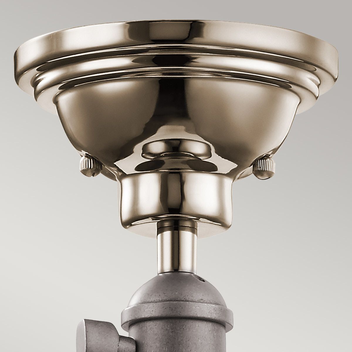 Cobson 1-flammige Mini-Pendelleuchte - Poliertes Nickel - Natürliches Messing - Elsteadlighting - leuchtengrosshandel24