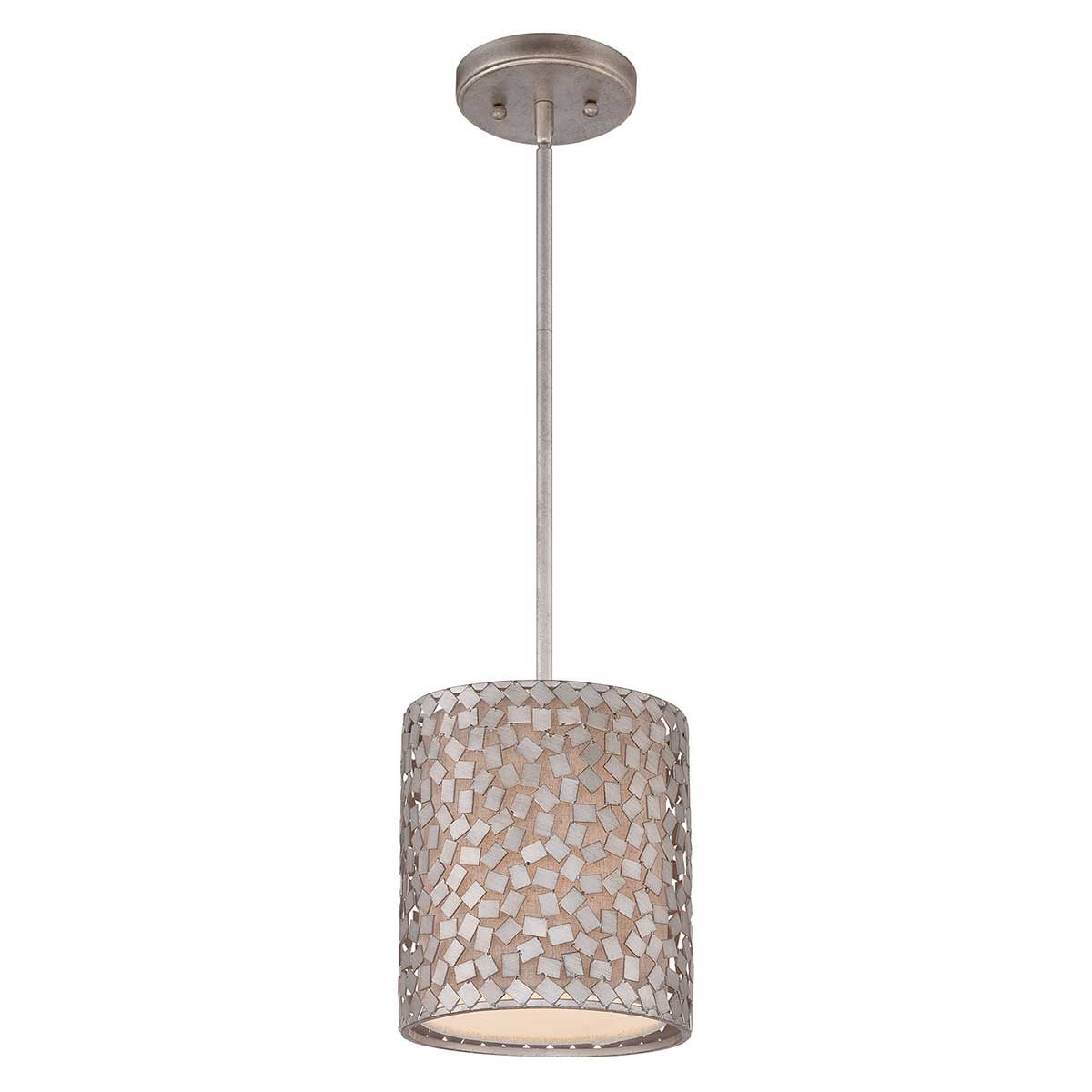 Confetti 1-flammige Mini-Pendelleuchte - Altsilber - Elsteadlighting - leuchtengrosshandel24