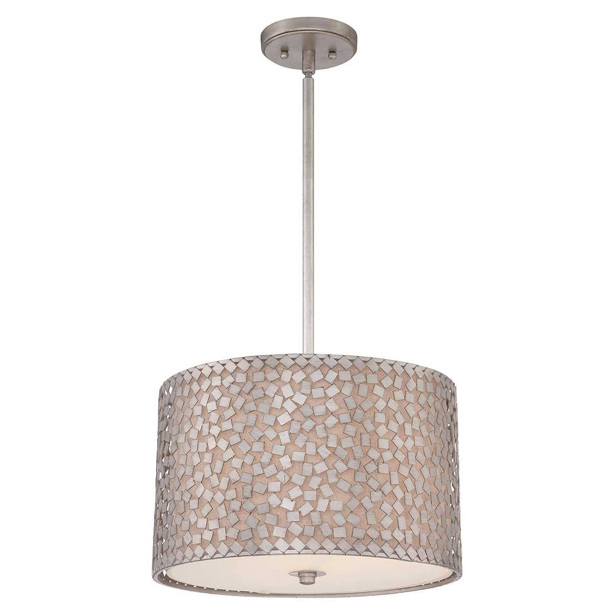 Confetti Pendelleuchte, 3-flammig, mittelgroß, Altsilber - Elsteadlighting - leuchtengrosshandel24