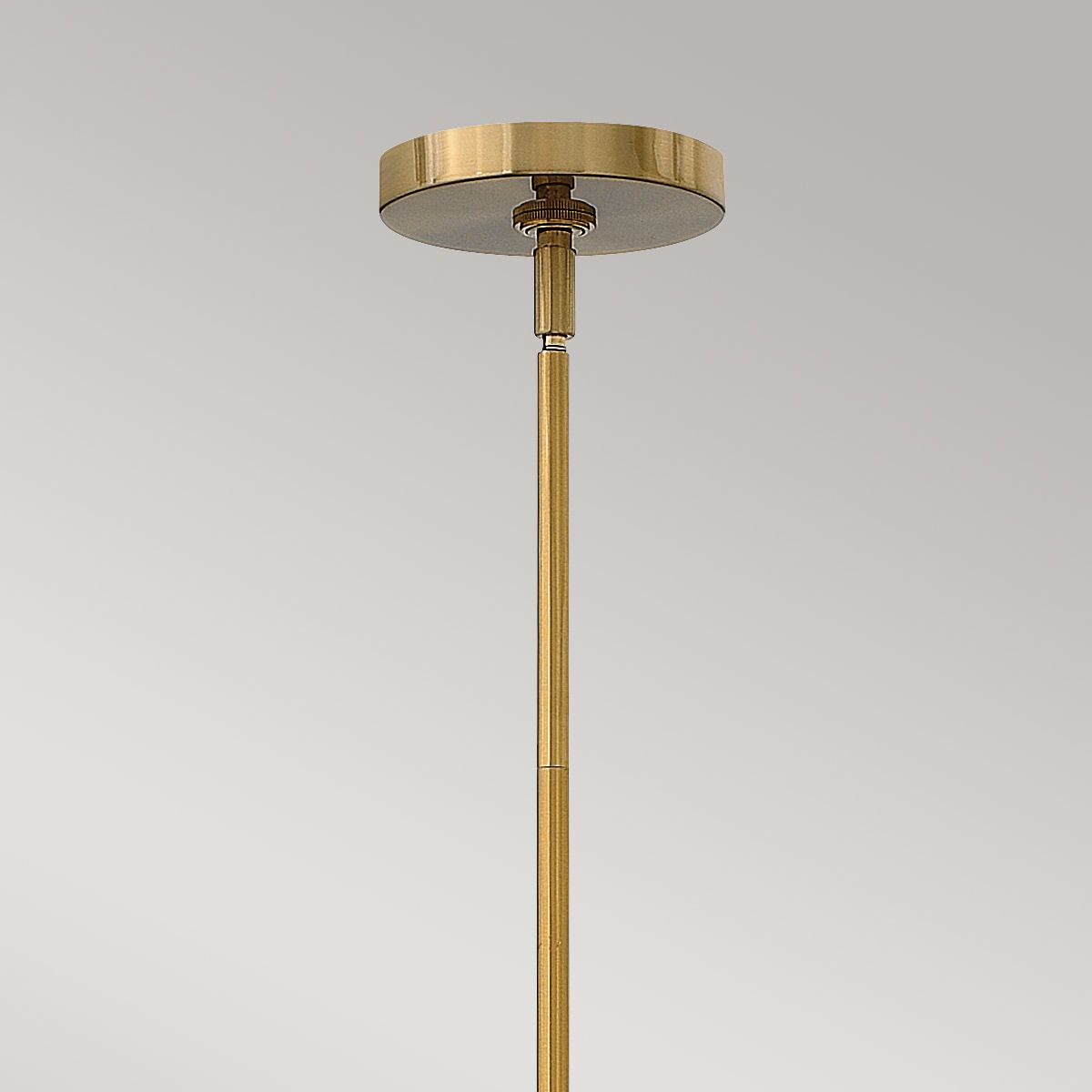 Congress Kronleuchter mit 4 Lichtern, klares Glas, gebürstetes Karamell - Elsteadlighting - leuchtengrosshandel24