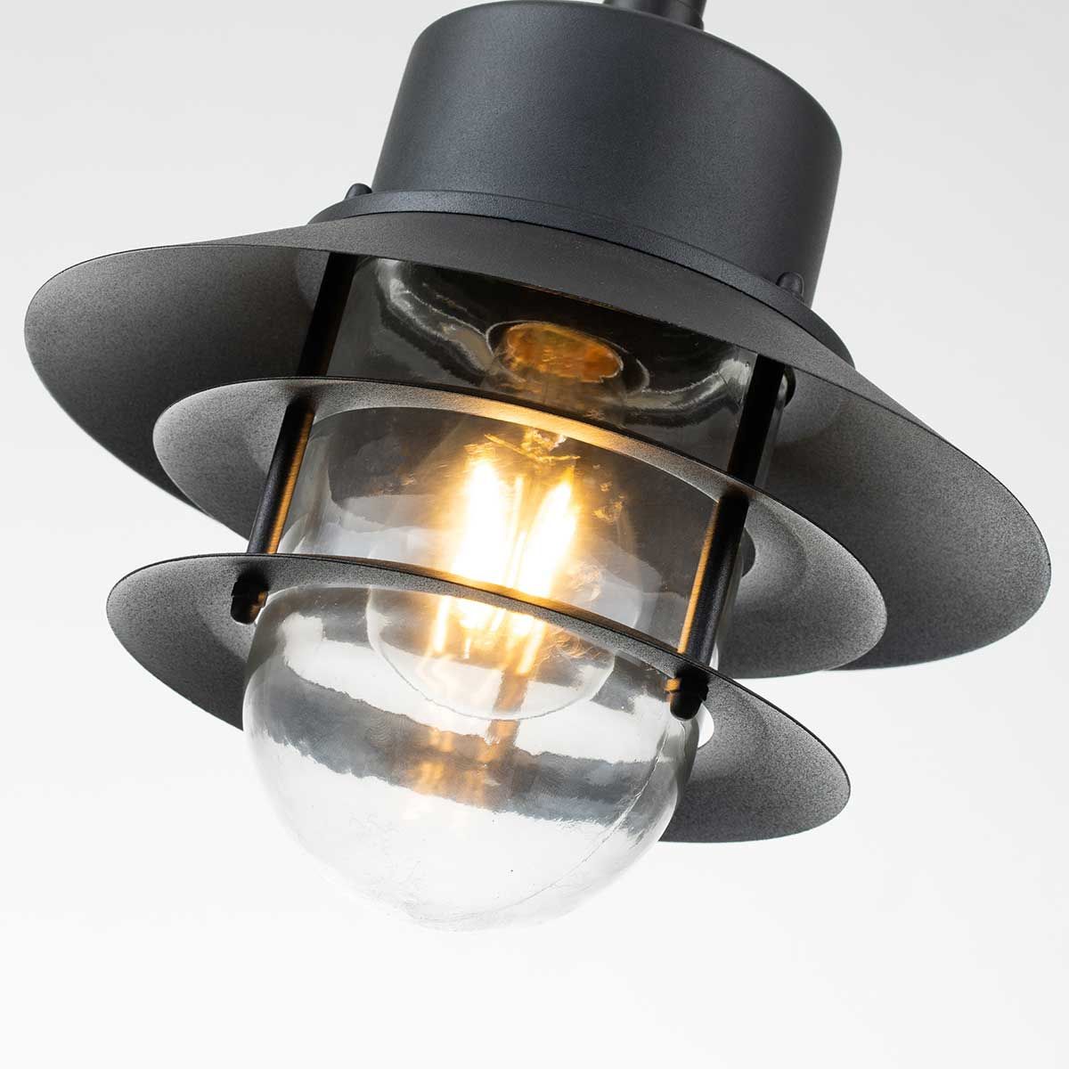 Copenhagen 1 - flammige Kettenlaterne - Schwarz - Elsteadlighting - COPENHAGEN8 - BK