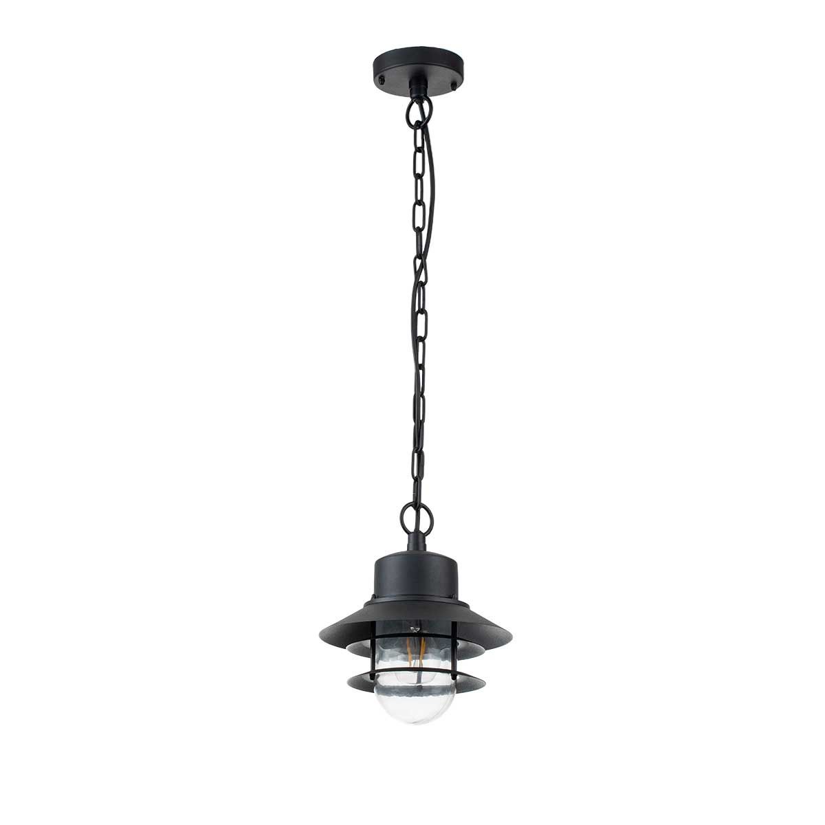 Copenhagen 1 - flammige Kettenlaterne - Schwarz - Elsteadlighting - COPENHAGEN8 - BK