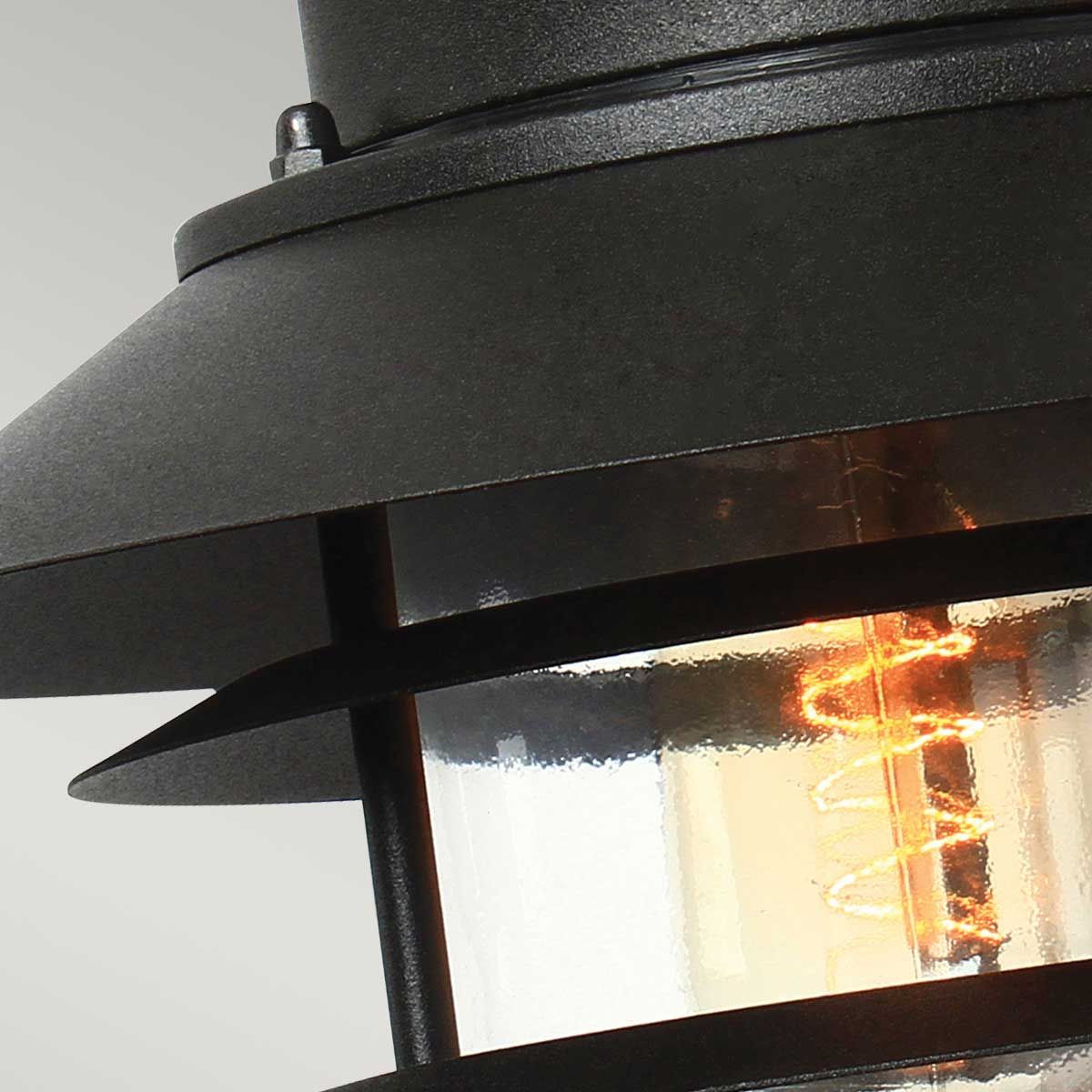 Copenhagen 1 - flammige Wandlaterne - Schwarz - Elsteadlighting - COPENHAGEN - BK