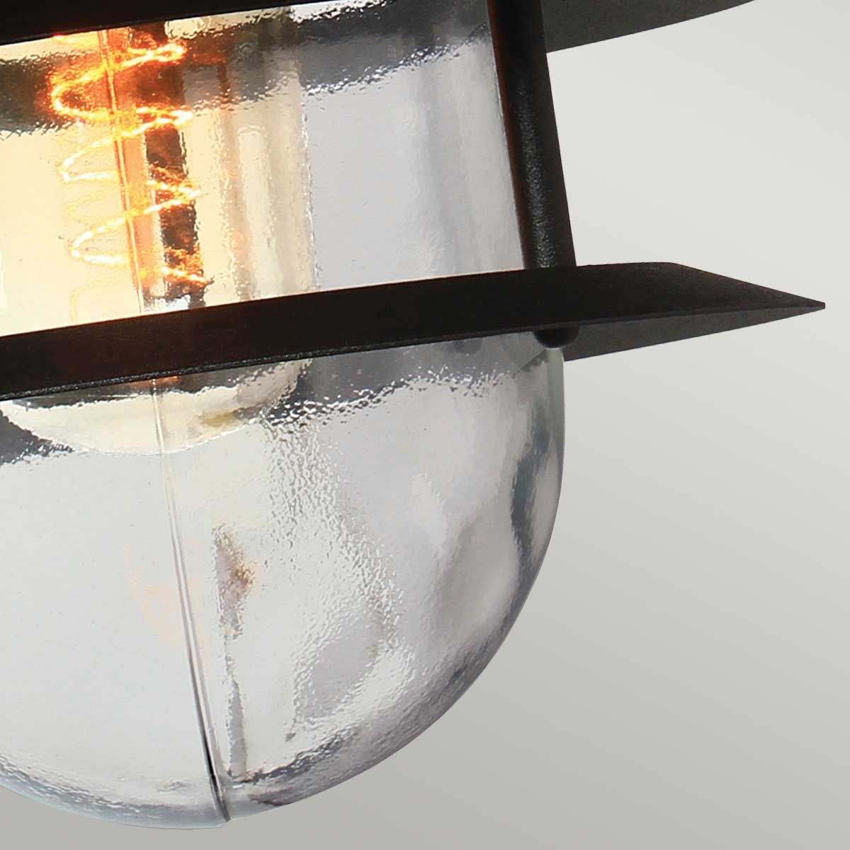 Copenhagen 1 - flammige Wandlaterne - Schwarz - Elsteadlighting - COPENHAGEN - BK
