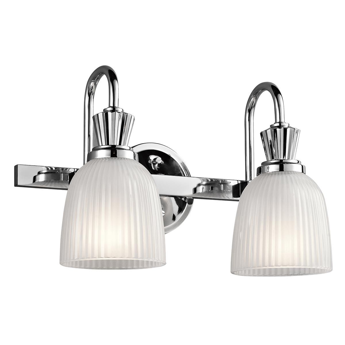 Cora 2-flammige Wandleuchte - Poliertes Chrom - Elsteadlighting - leuchtengrosshandel24