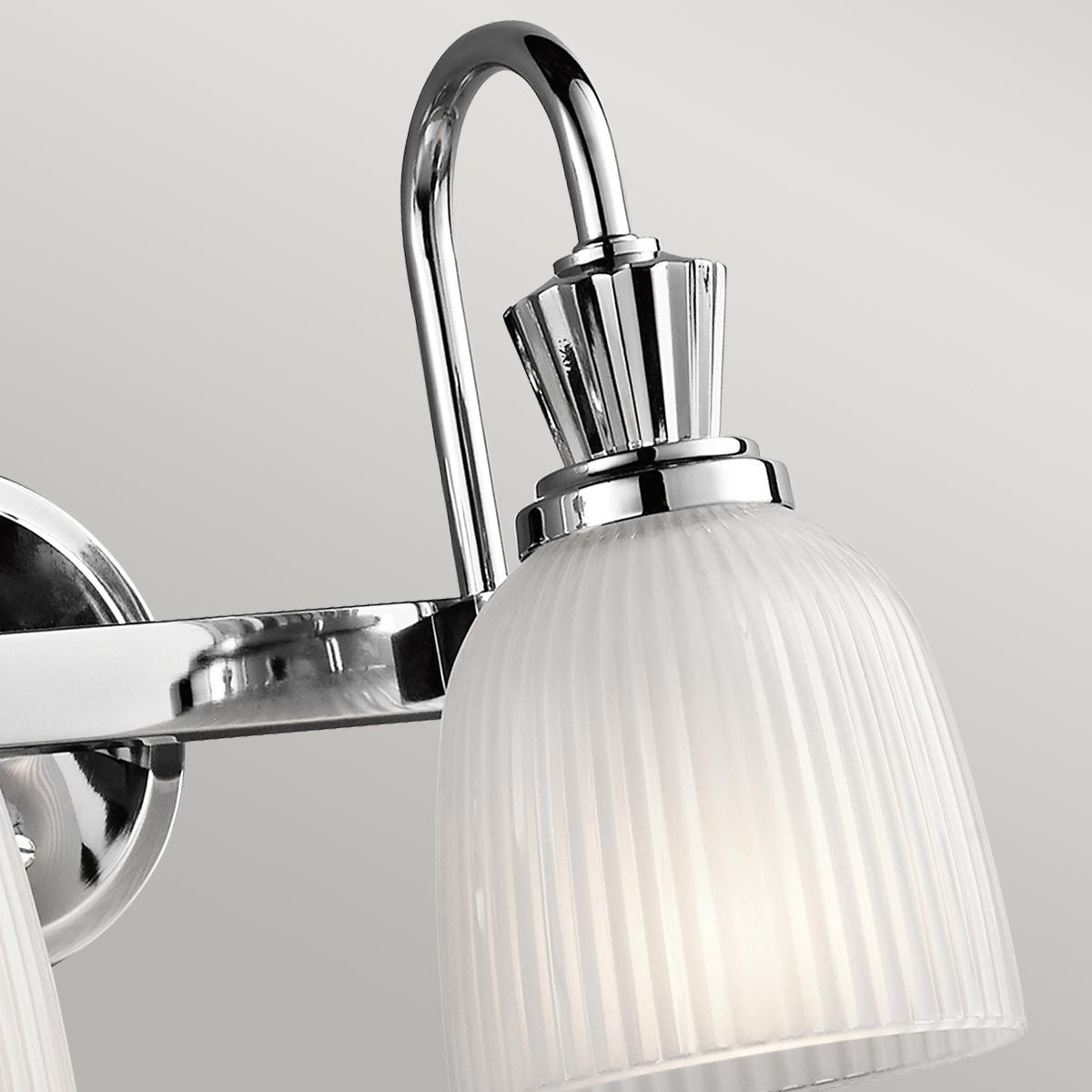Cora 2-flammige Wandleuchte - Poliertes Chrom - Elsteadlighting - leuchtengrosshandel24