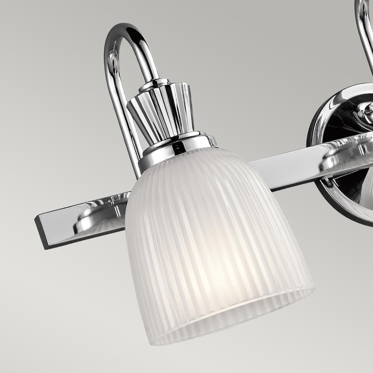 Cora 3-flammige Wandleuchte - Poliertes Chrom - Elsteadlighting - leuchtengrosshandel24