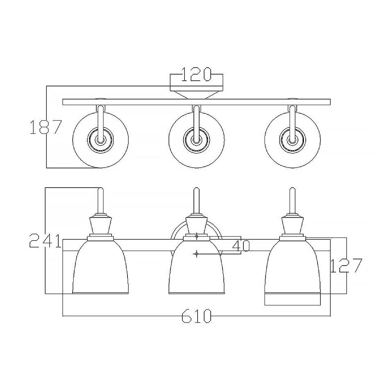 Cora 3-flammige Wandleuchte - Poliertes Chrom - Elsteadlighting - leuchtengrosshandel24