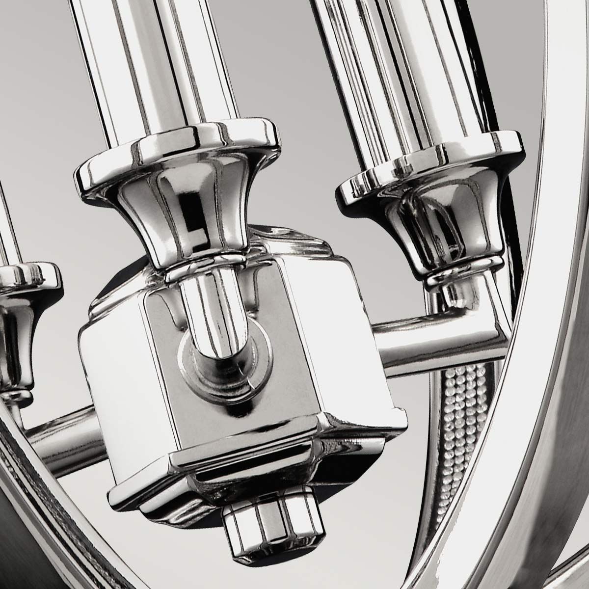 Corinne 3-flammige kleine Pendelleuchte - Poliertes Nickel, Kristalle - Elsteadlighting - leuchtengrosshandel24