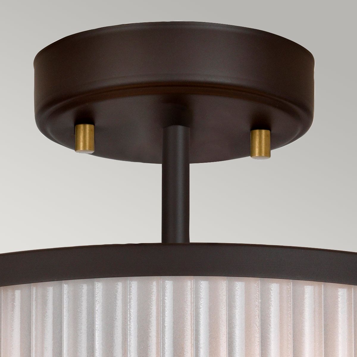 Corona Pendelleuchte mit 2 Lichtern - Museumsbronze dunkelbraun lackiert/gealtertes Messing - Elsteadlighting - leuchtengrosshandel24