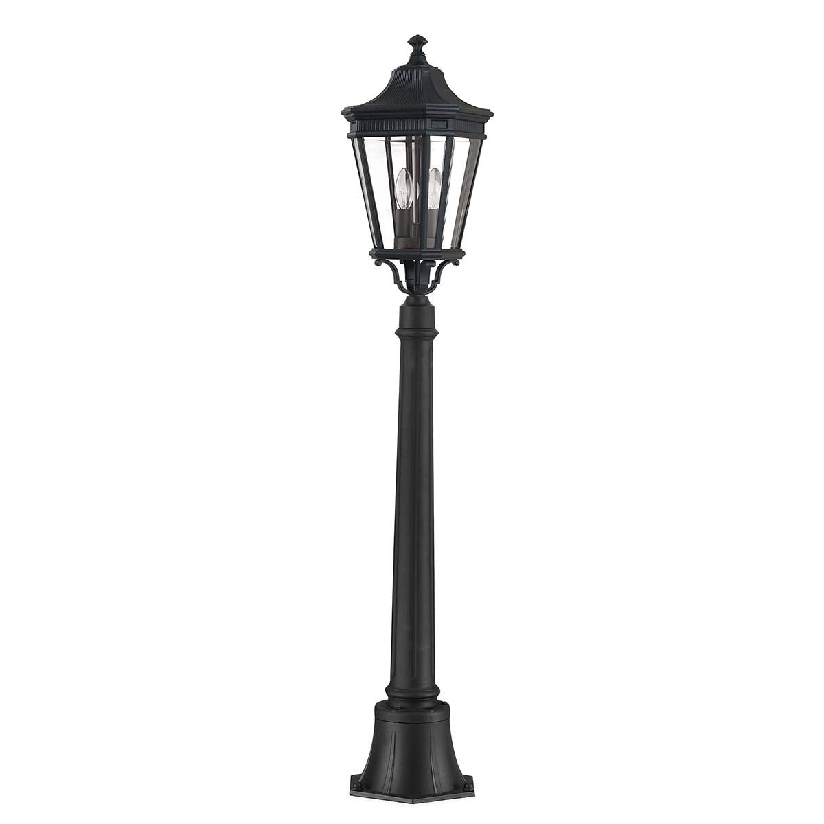 Cotswold Lane 2 - flammige mittelgroße Säule - Schwarz - Elsteadlighting - FE - COTSLN4 - M - BK