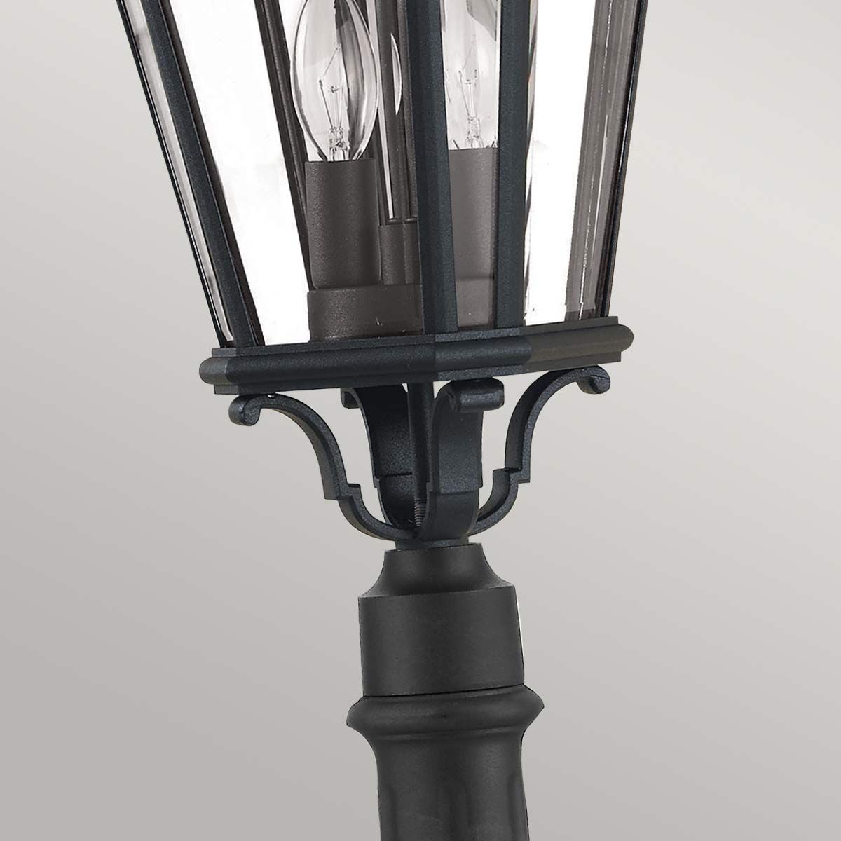 Cotswold Lane 2 - flammige mittelgroße Säule - Schwarz - Elsteadlighting - FE - COTSLN4 - M - BK